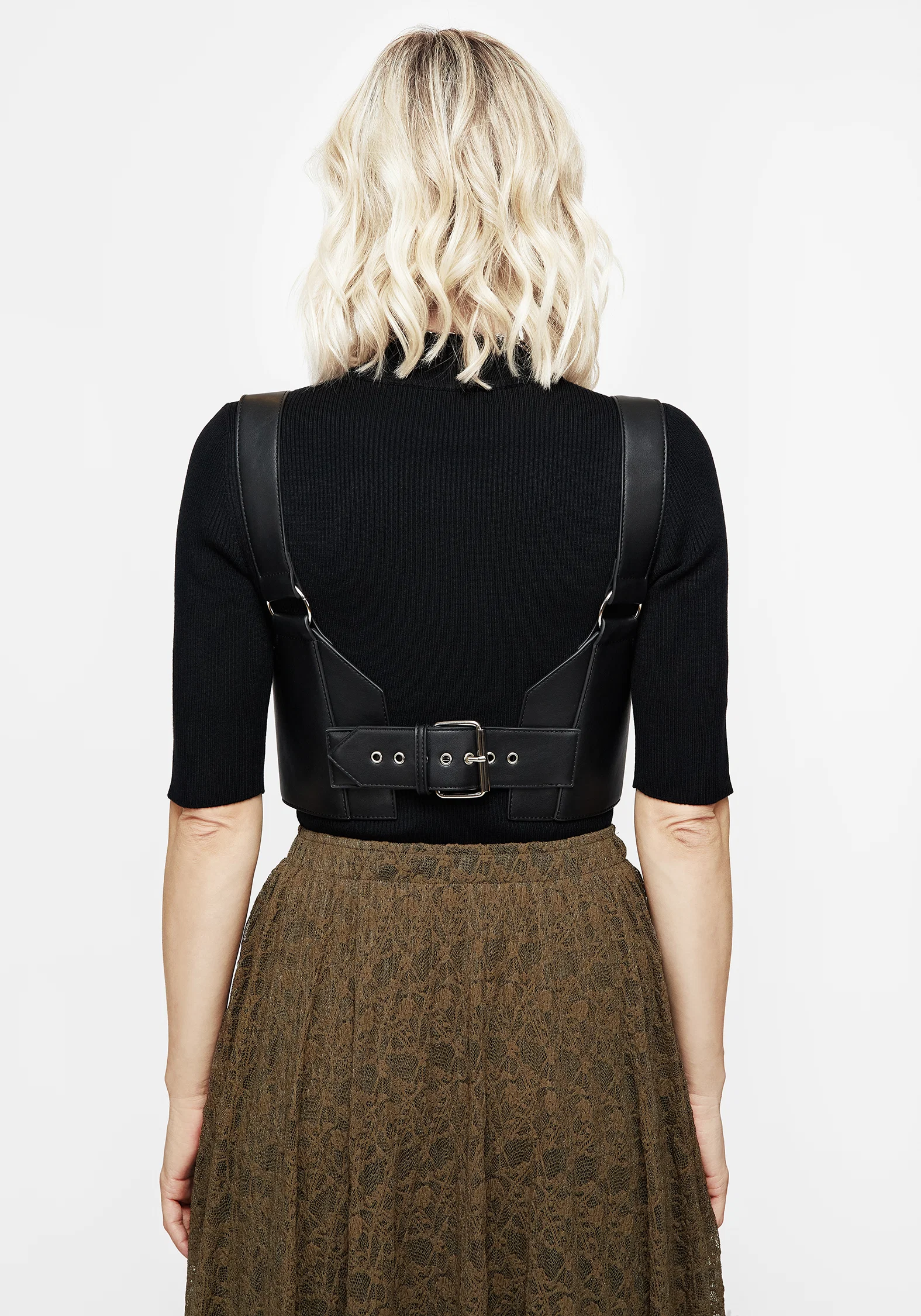 Polaire Lace Up Corset Harness - Image 3