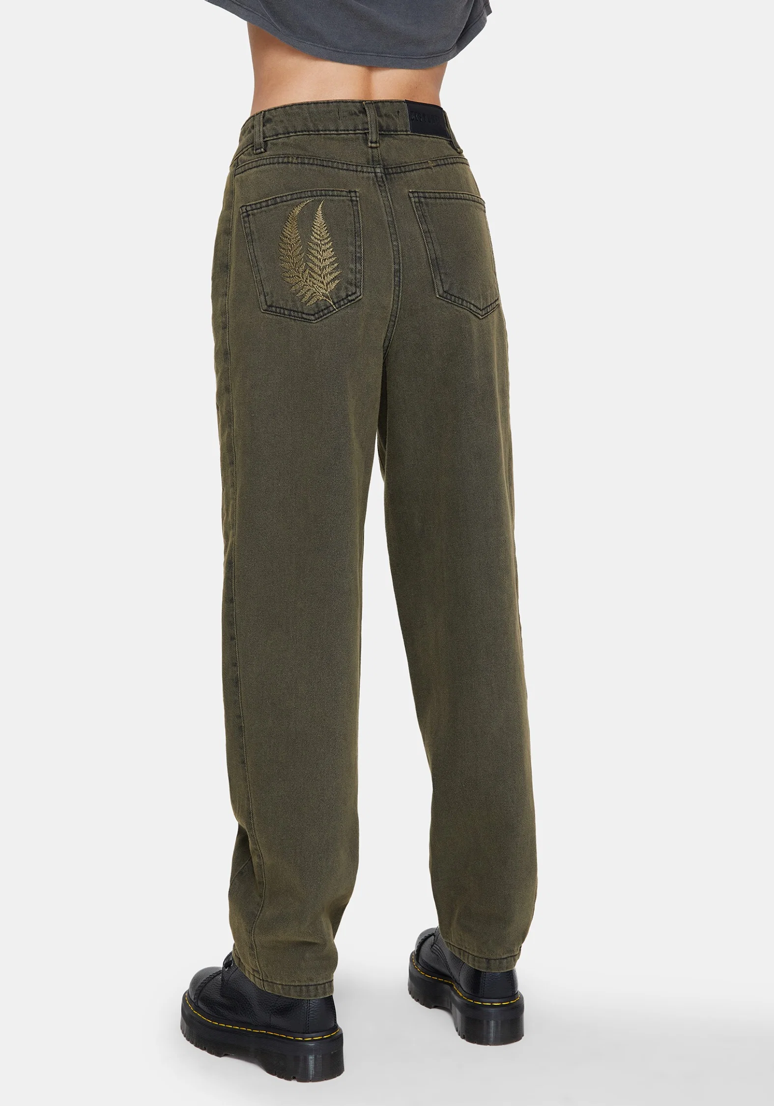 Prism Barrel Leg Embroidered Jeans - Image 3