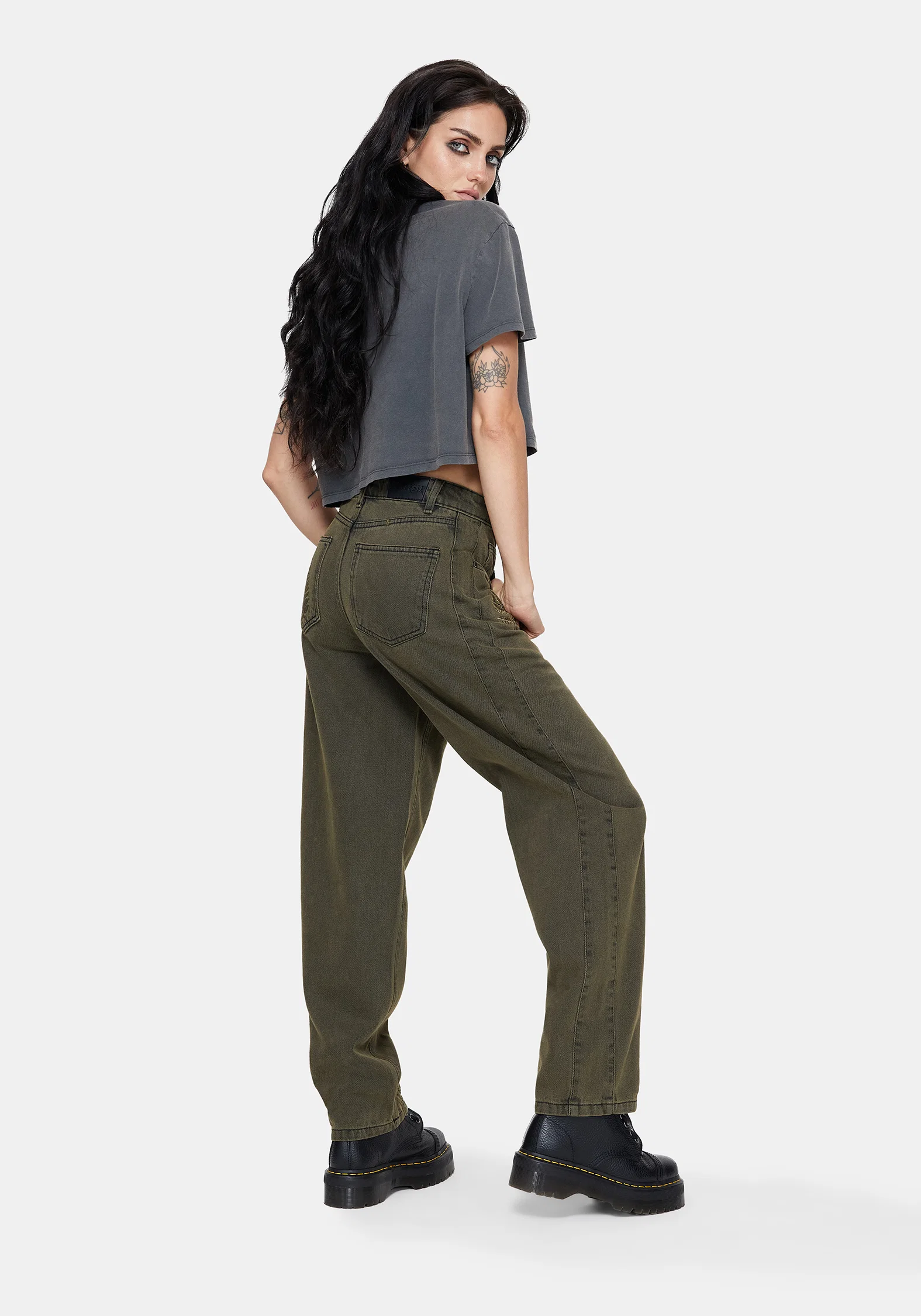 Prism Barrel Leg Embroidered Jeans - Image 5