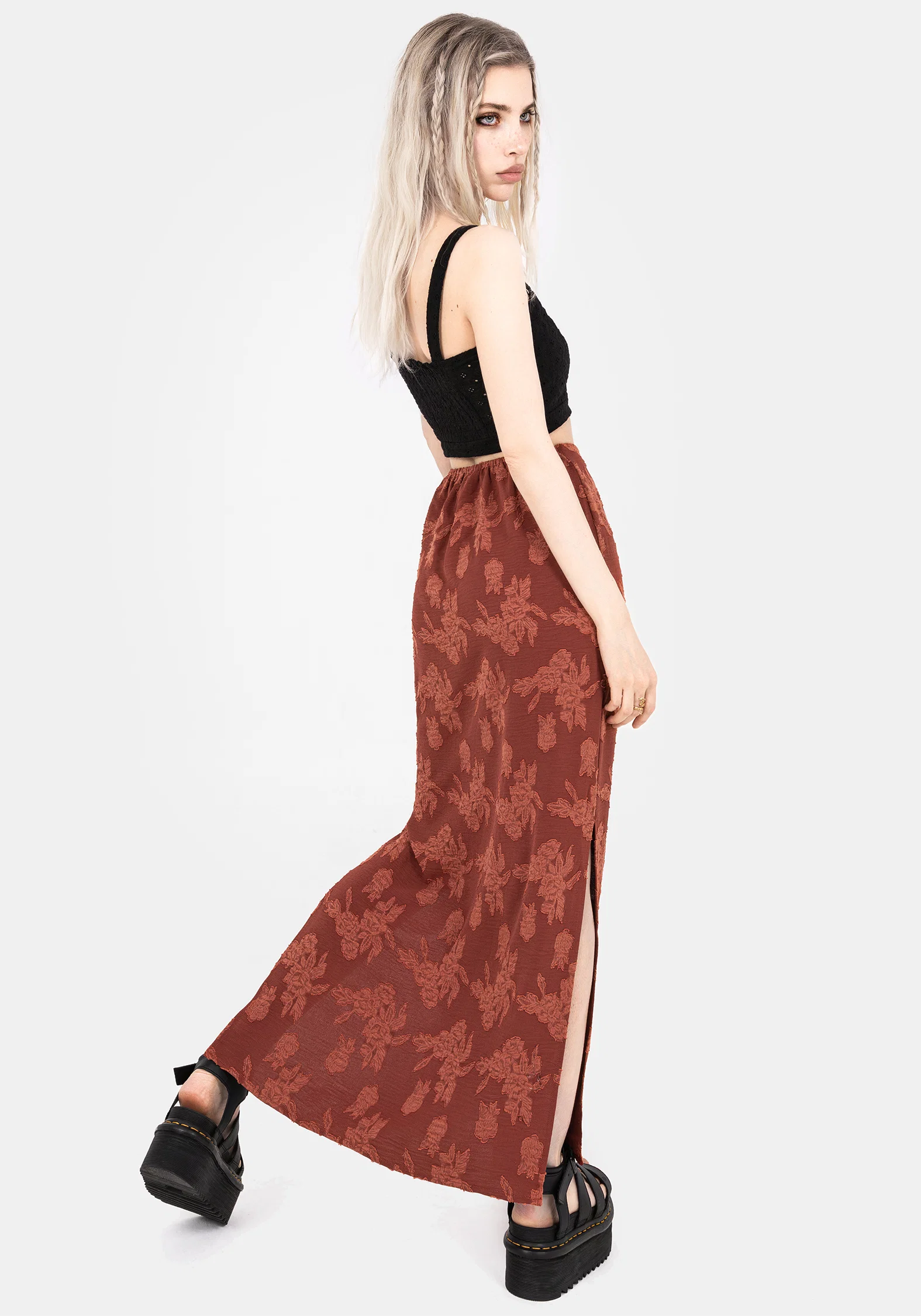 Prosperity Floral Maxi Slip Skirt - Image 3