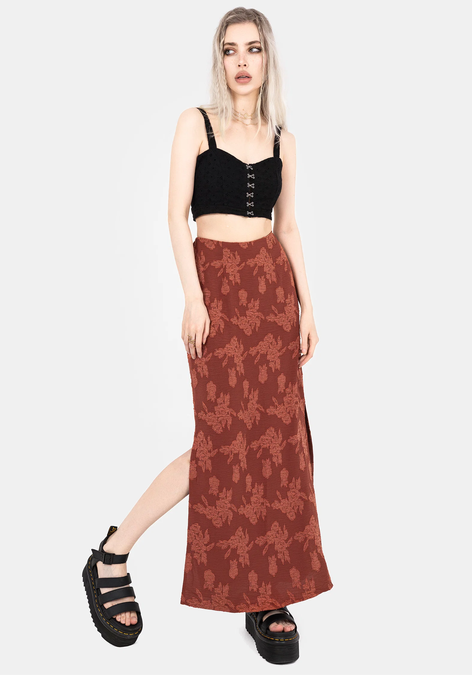 Prosperity Floral Maxi Slip Skirt - Image 4