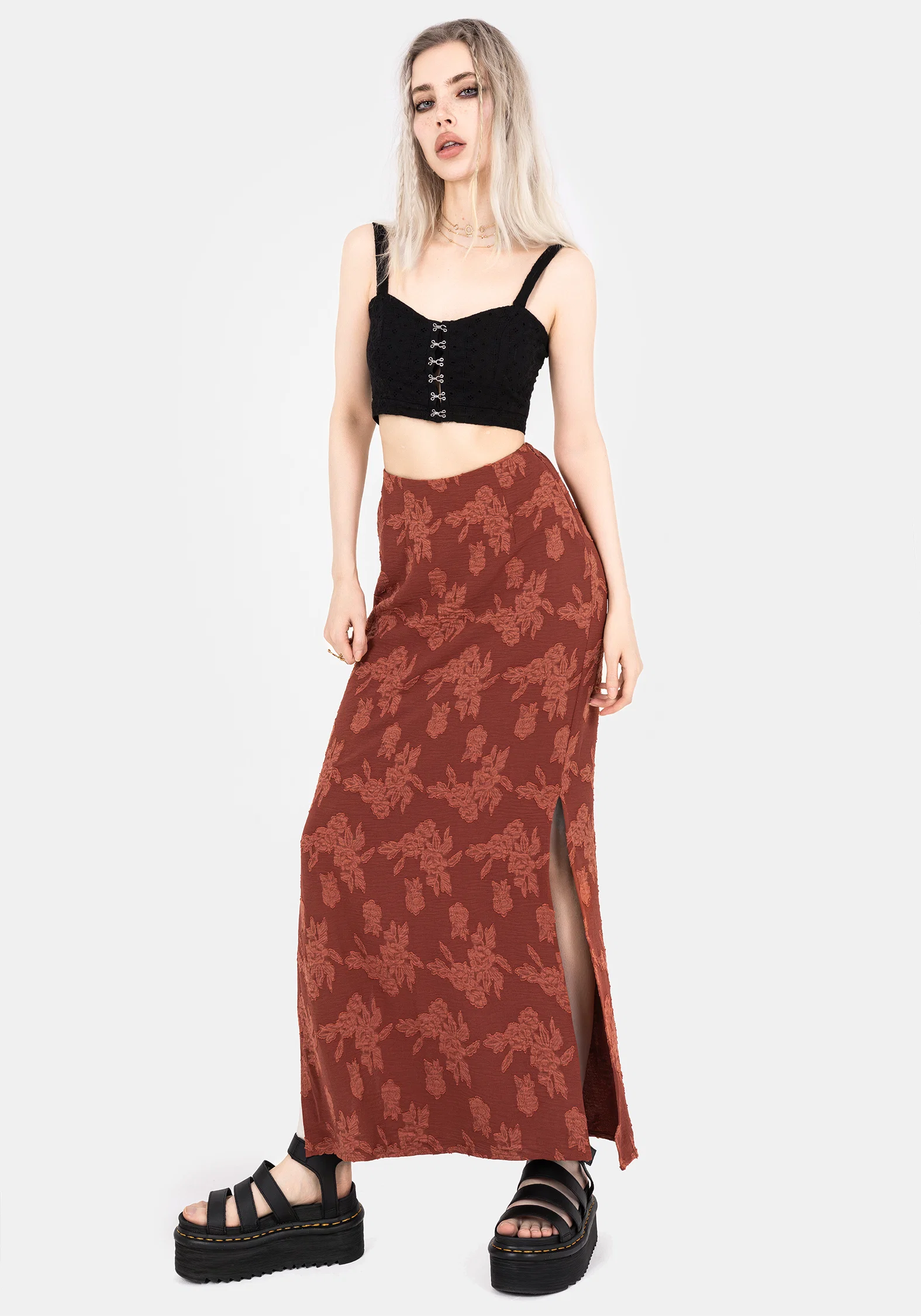 Prosperity Floral Maxi Slip Skirt - Image 5