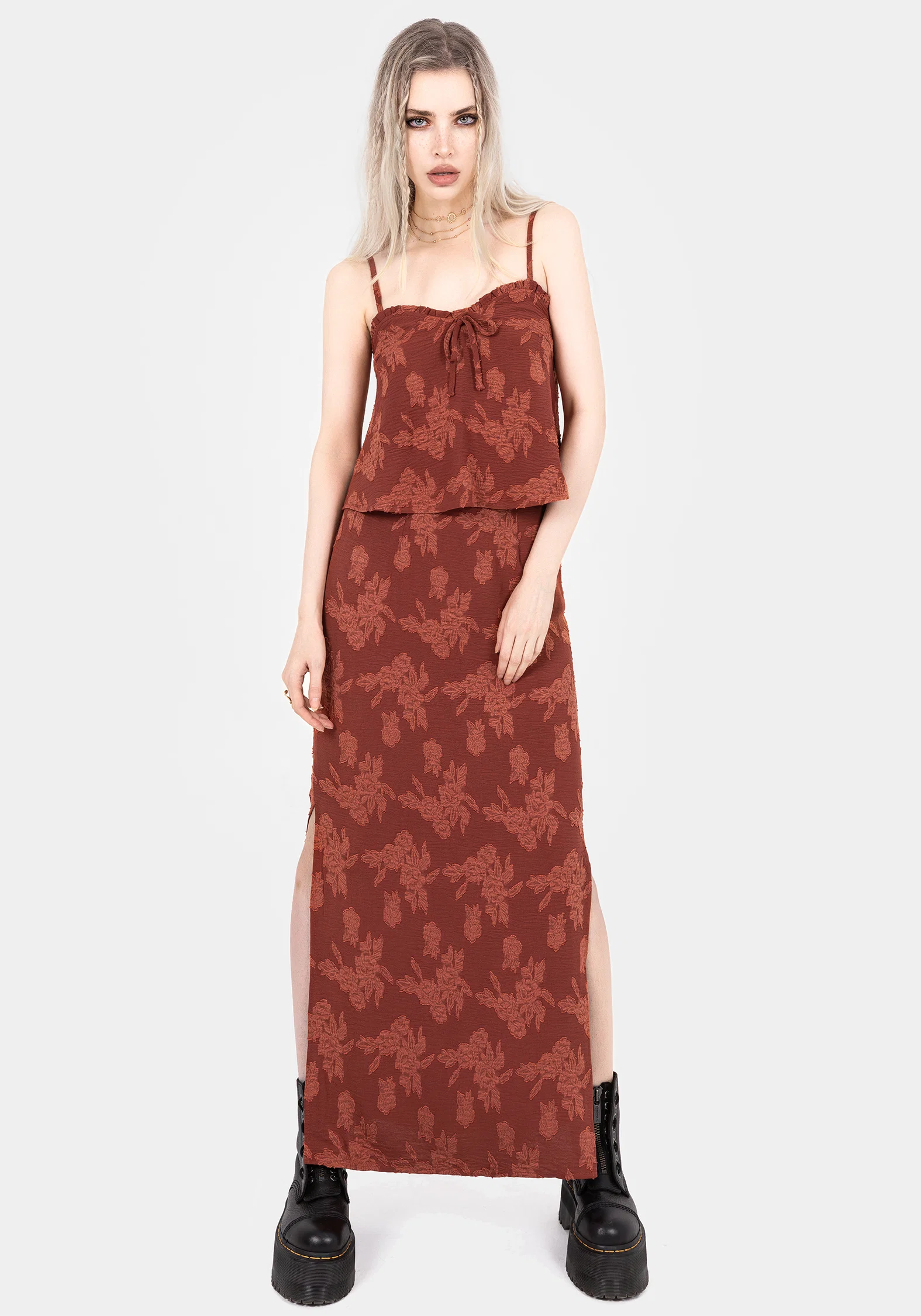 Prosperity Floral Maxi Slip Skirt - Image 6