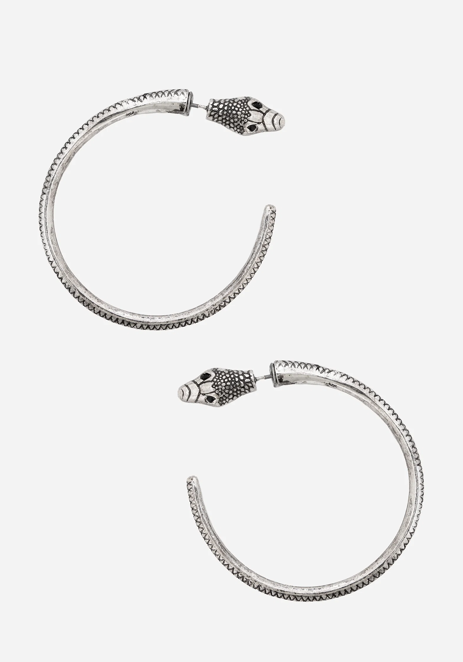 Ramona Snake Hoop Earrings - Image 2