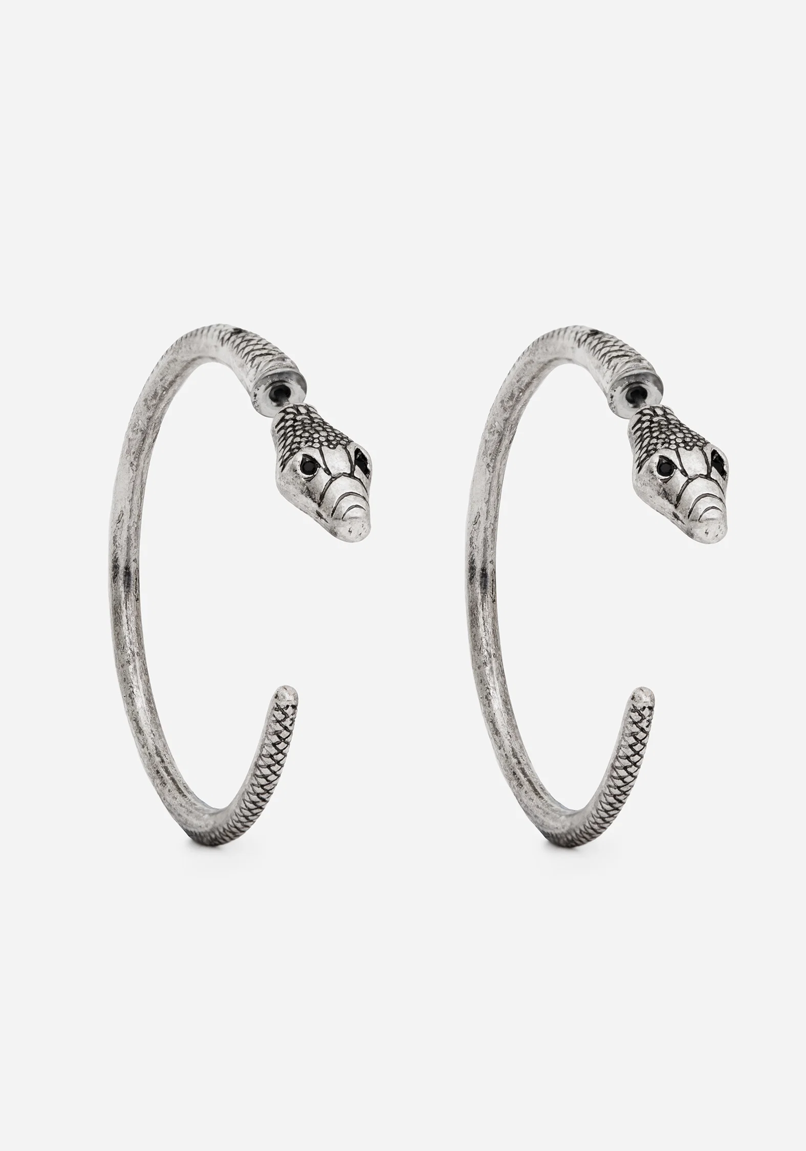 Ramona Snake Hoop Earrings - Image 4