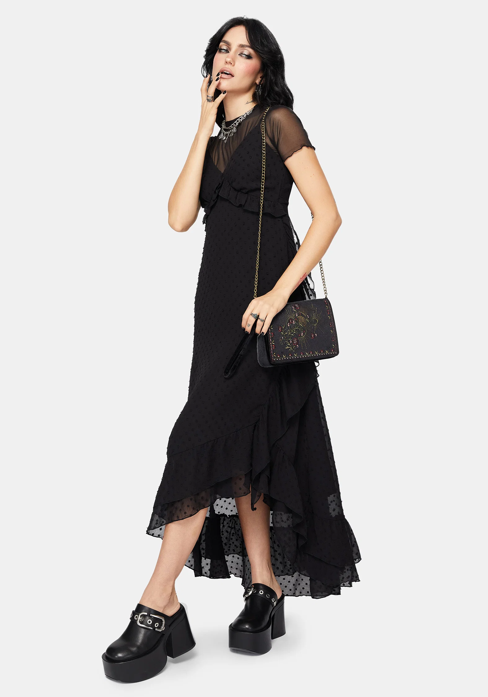 Reck Dobby Frill Cami Gown - Image 5
