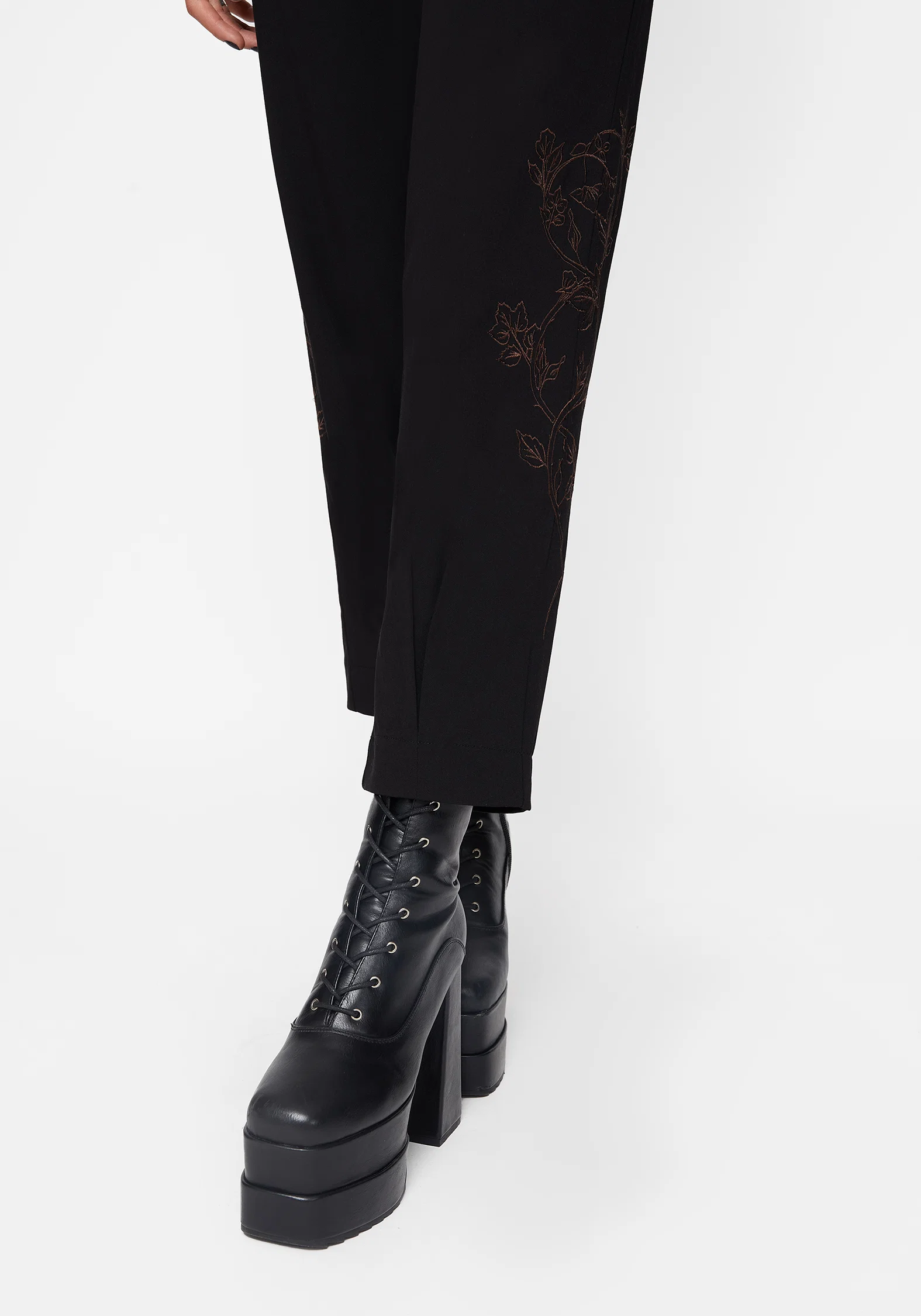 Renita Embroidered Tapered Tailored Trouser - Image 5