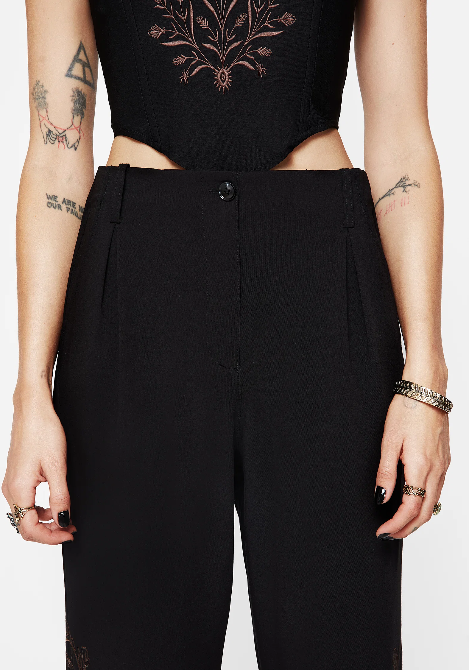 Renita Embroidered Tapered Tailored Trouser - Image 7