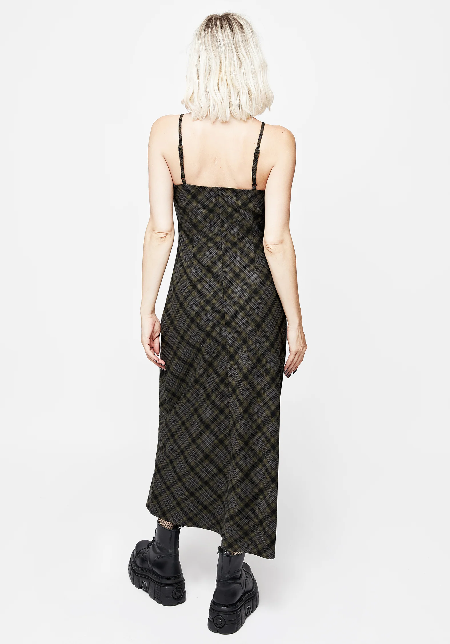 Reseda Check Midaxi Cami Dress - Image 3