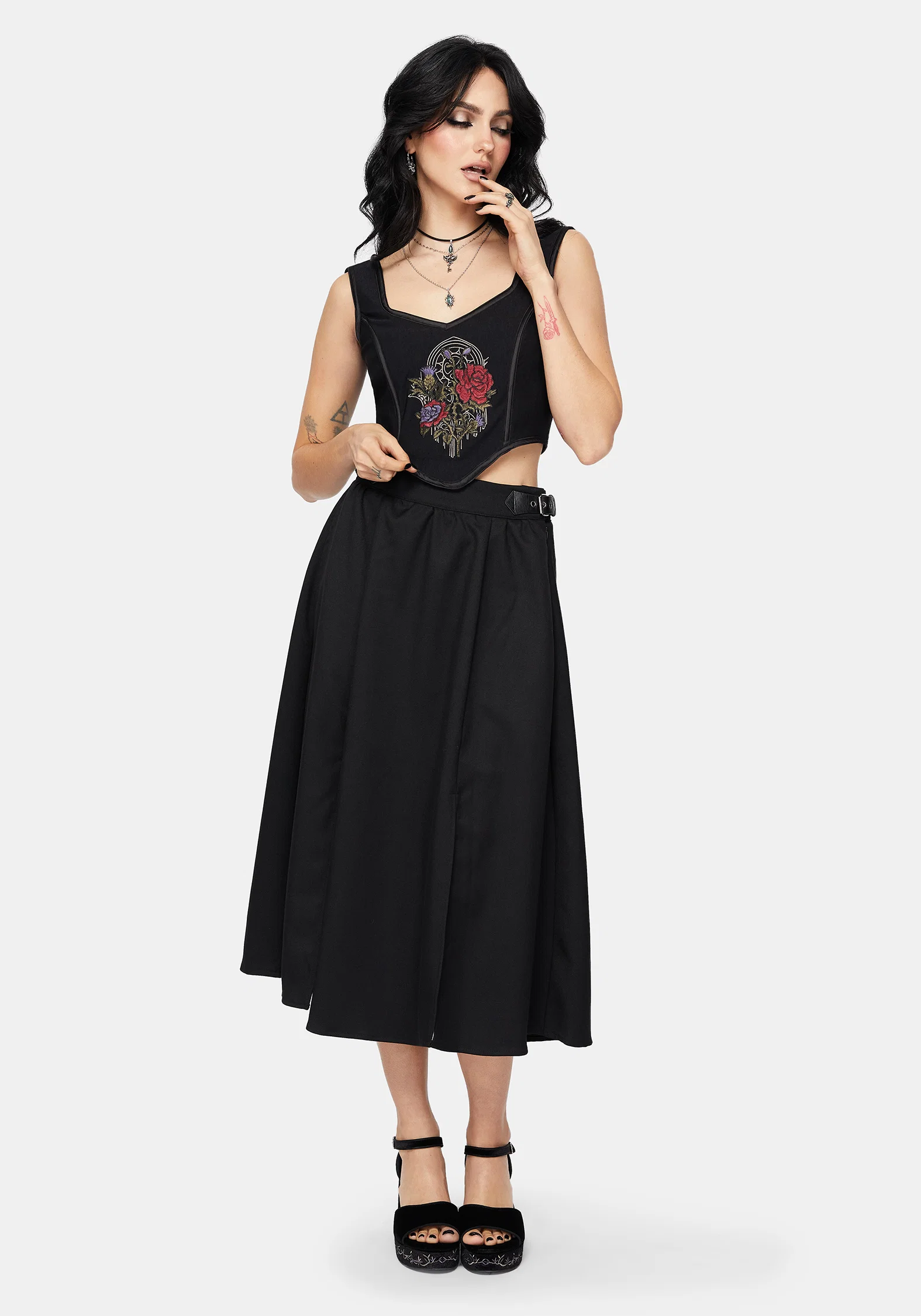 Revel Embroidered Corset Top - Image 4