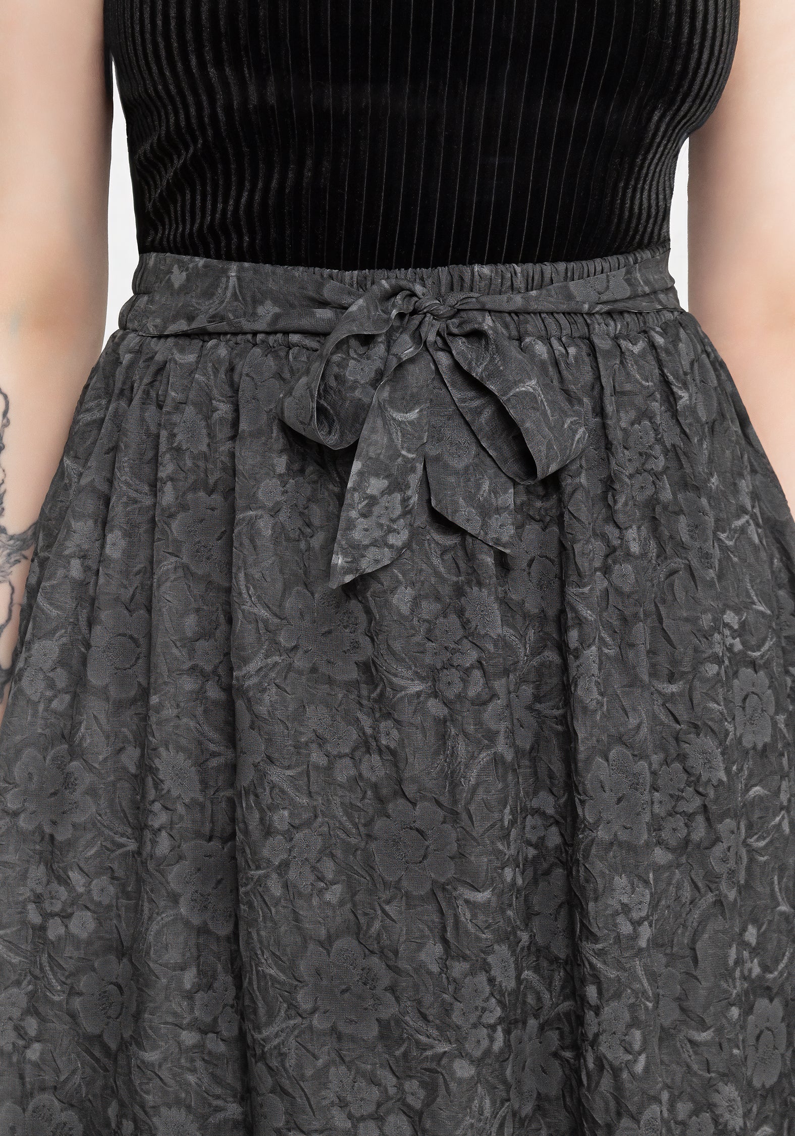 Revival Floral Mesh Layered Midi Skirt - Image 2