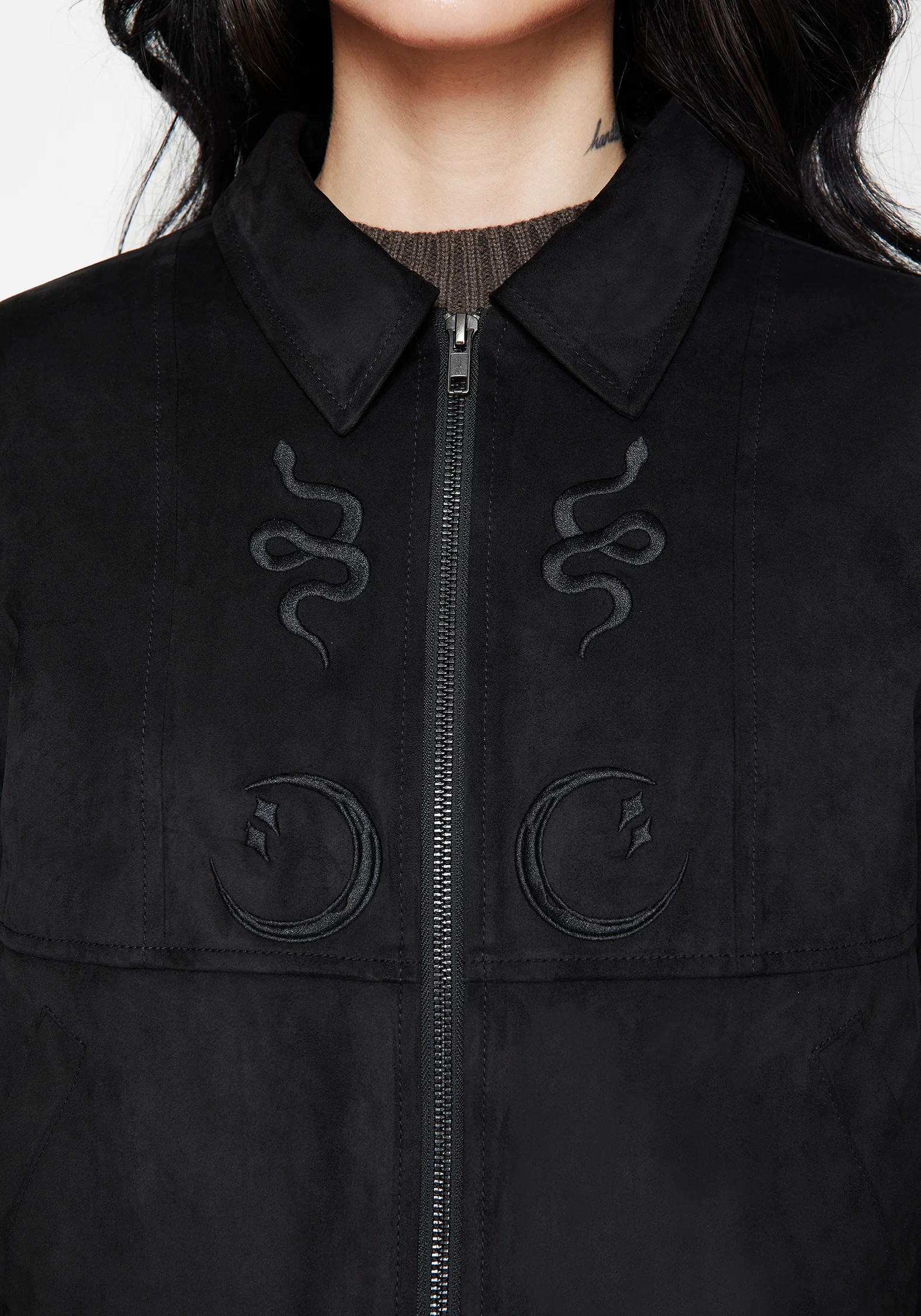 Rite Celestial Embroidered Suedette Jacket - Image 2