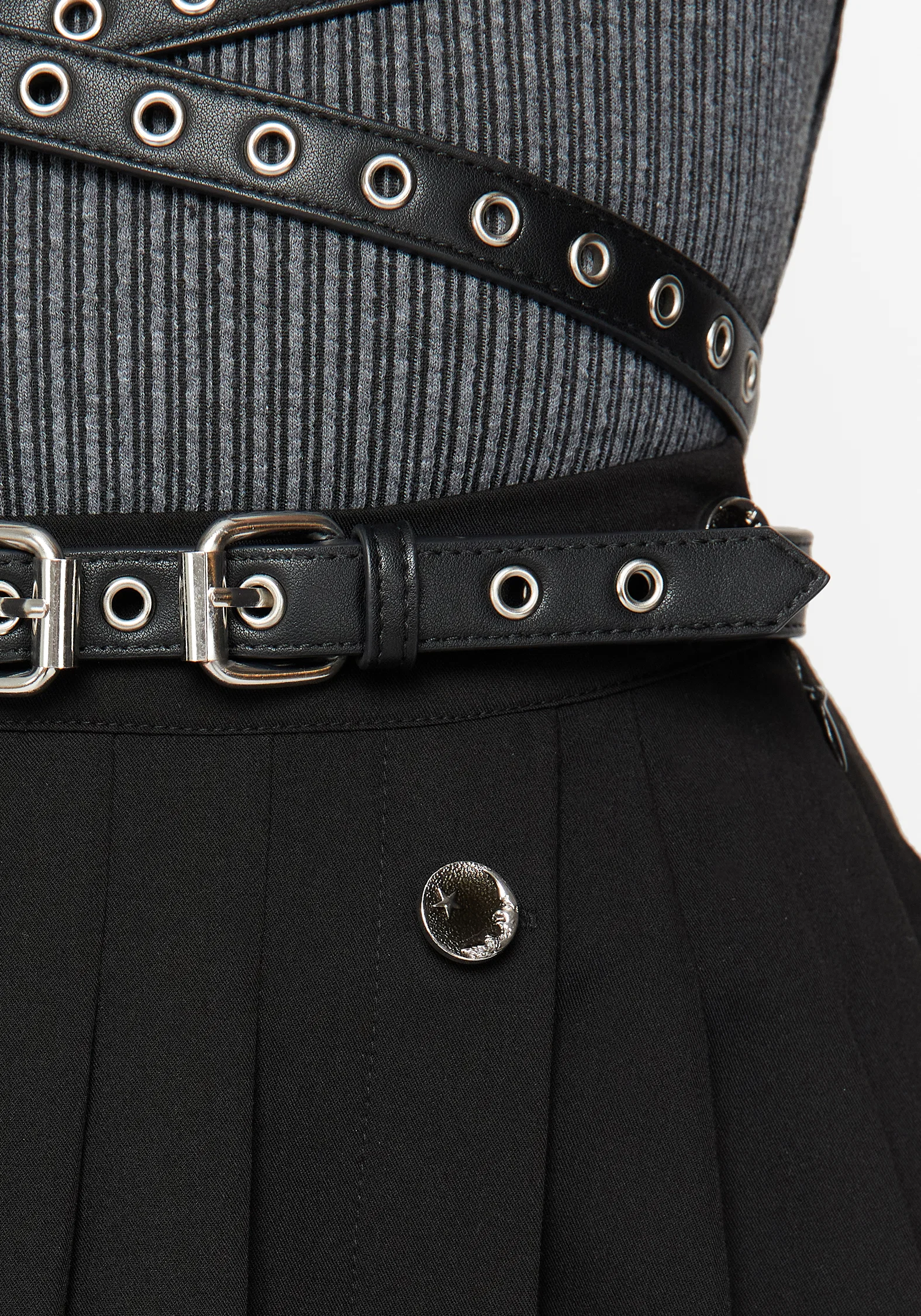 Rivet Eyelet Buckle Wrap Harness - Image 2