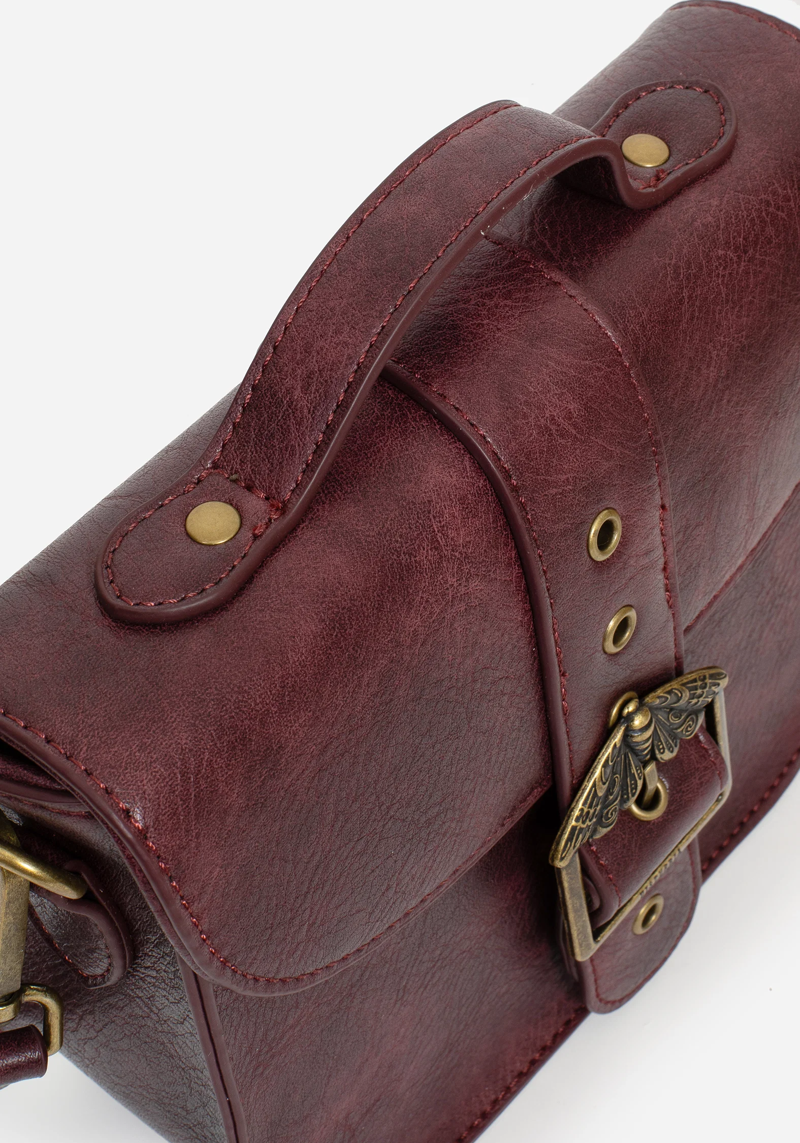 Rosamoth Buckle Crossbody Satchel Bag - Image 6