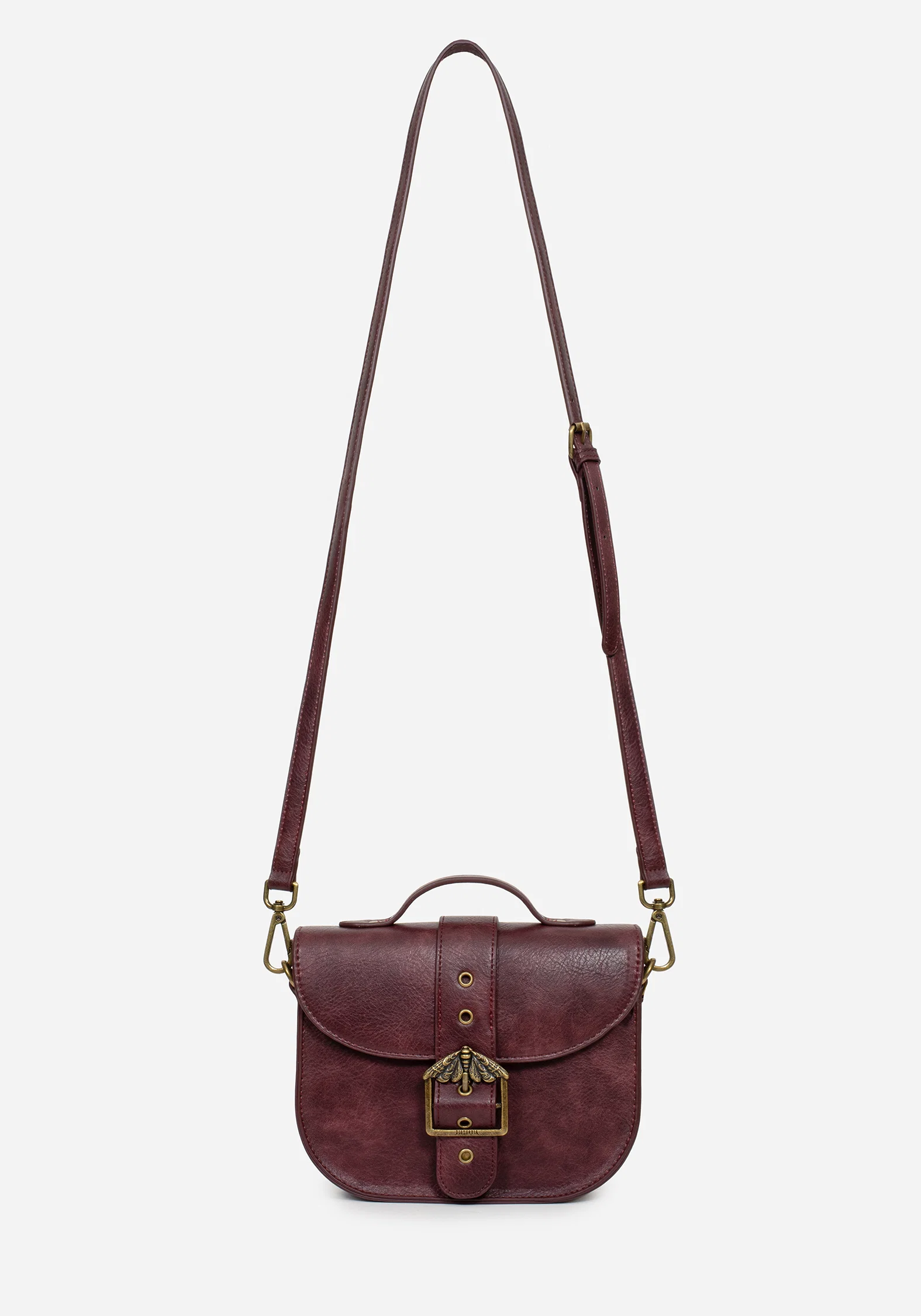 Rosamoth Buckle Crossbody Satchel Bag - Image 9
