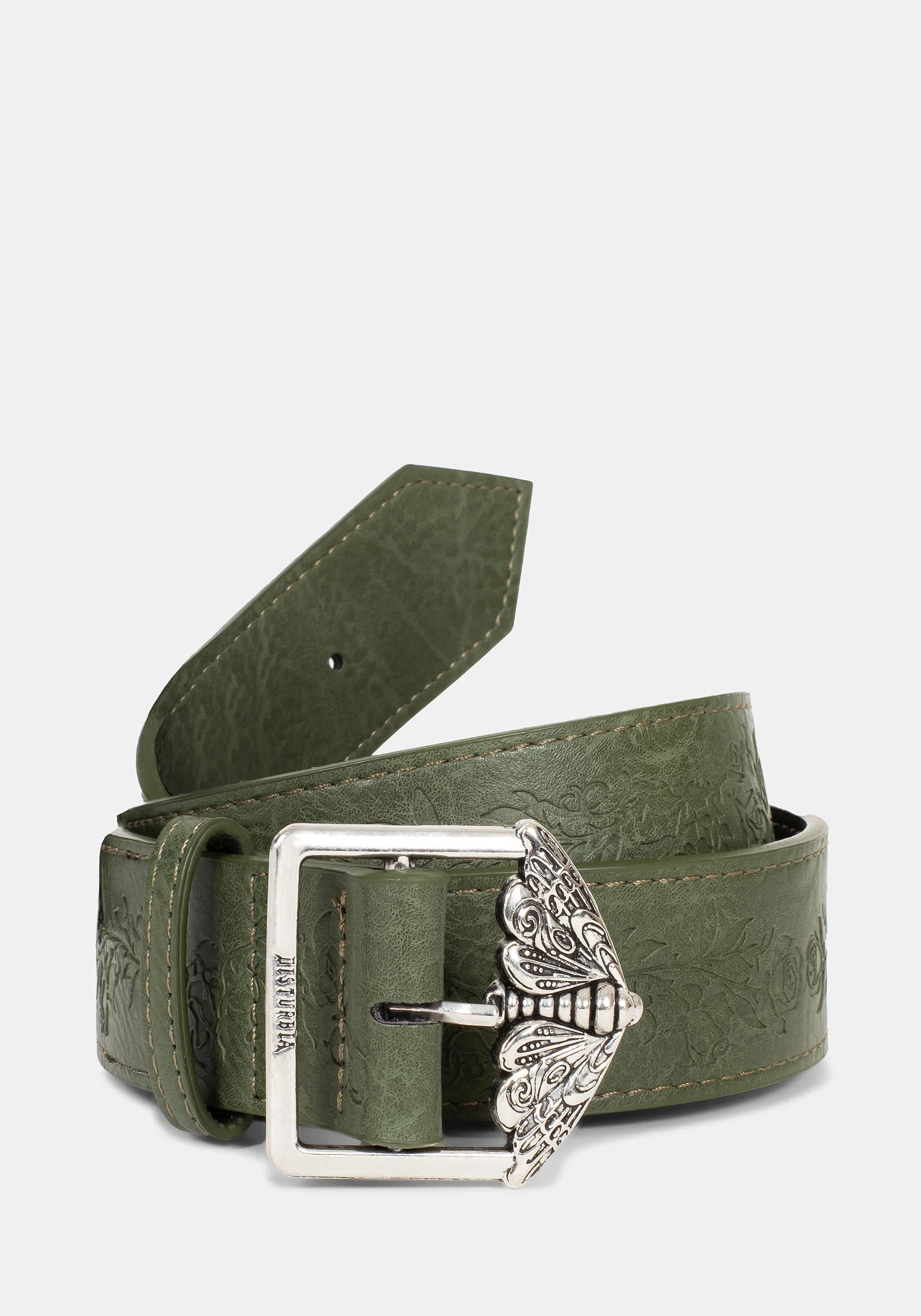 Rosamoth Debossed Buckle Belt - Green - Image 2