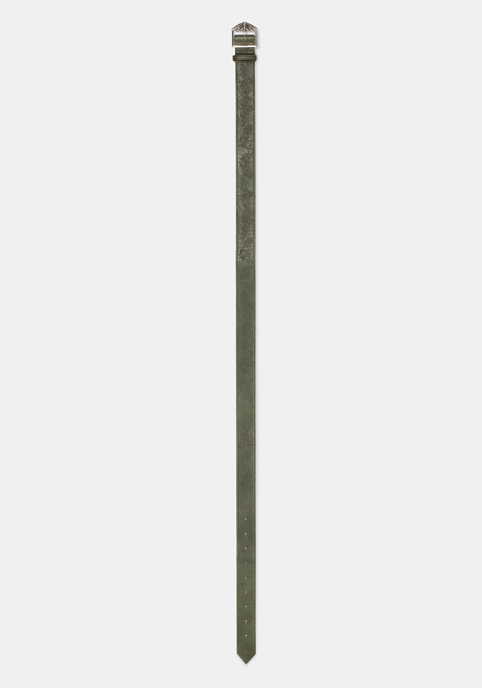 Rosamoth Debossed Buckle Belt - Green - Image 9