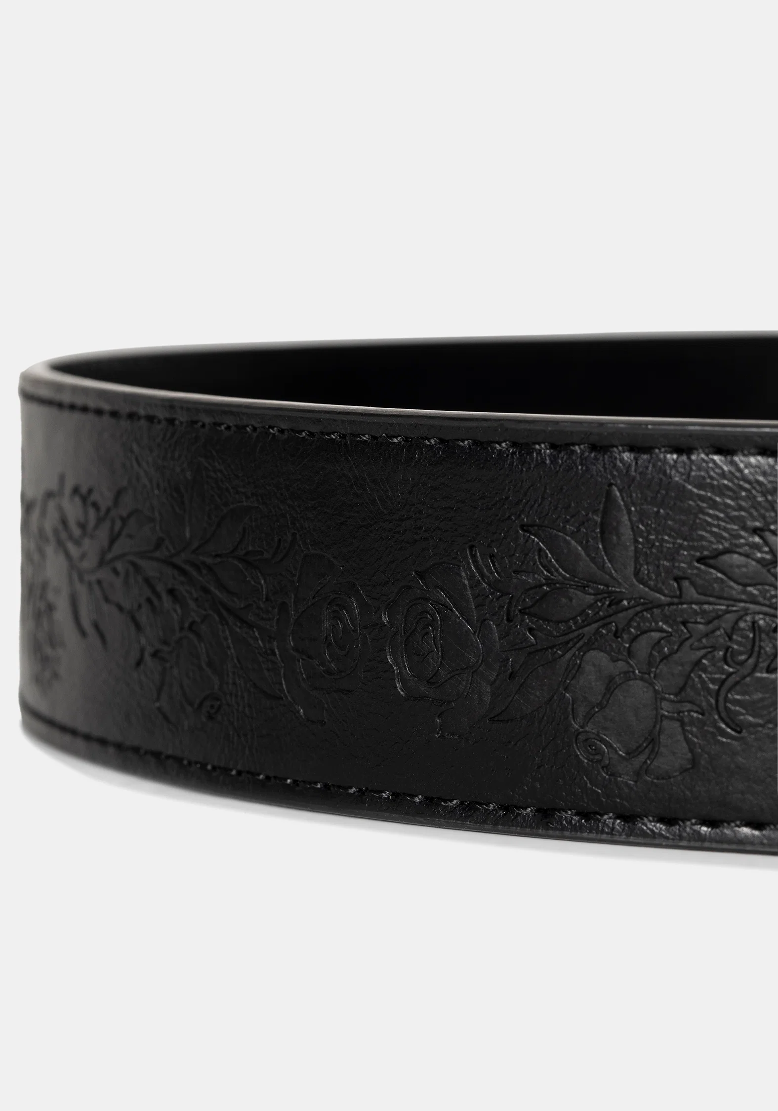 Rosamoth Debossed Buckle Belt - Silver - Image 6