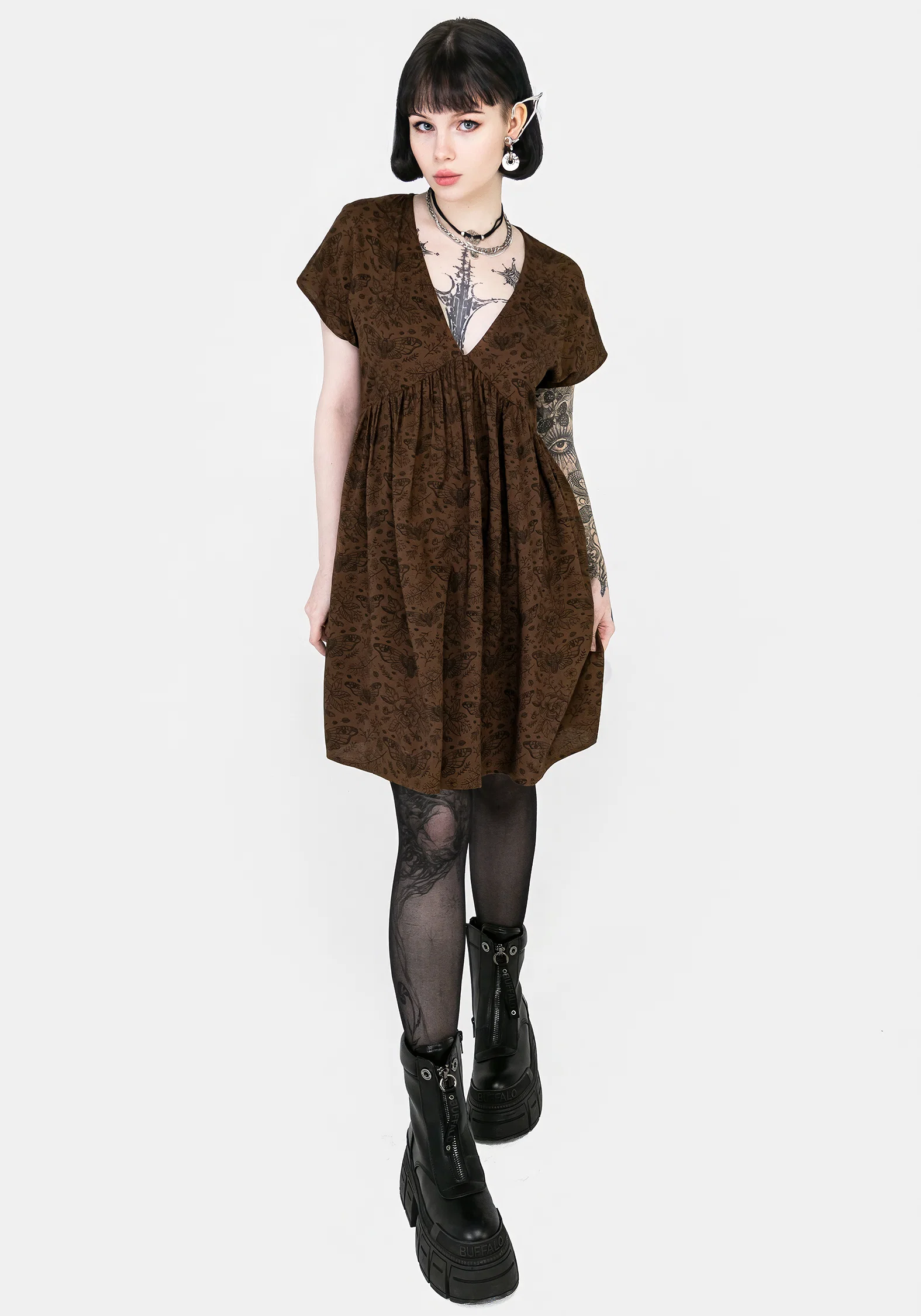 Rosamoth Mini Smock Dress - Image 4
