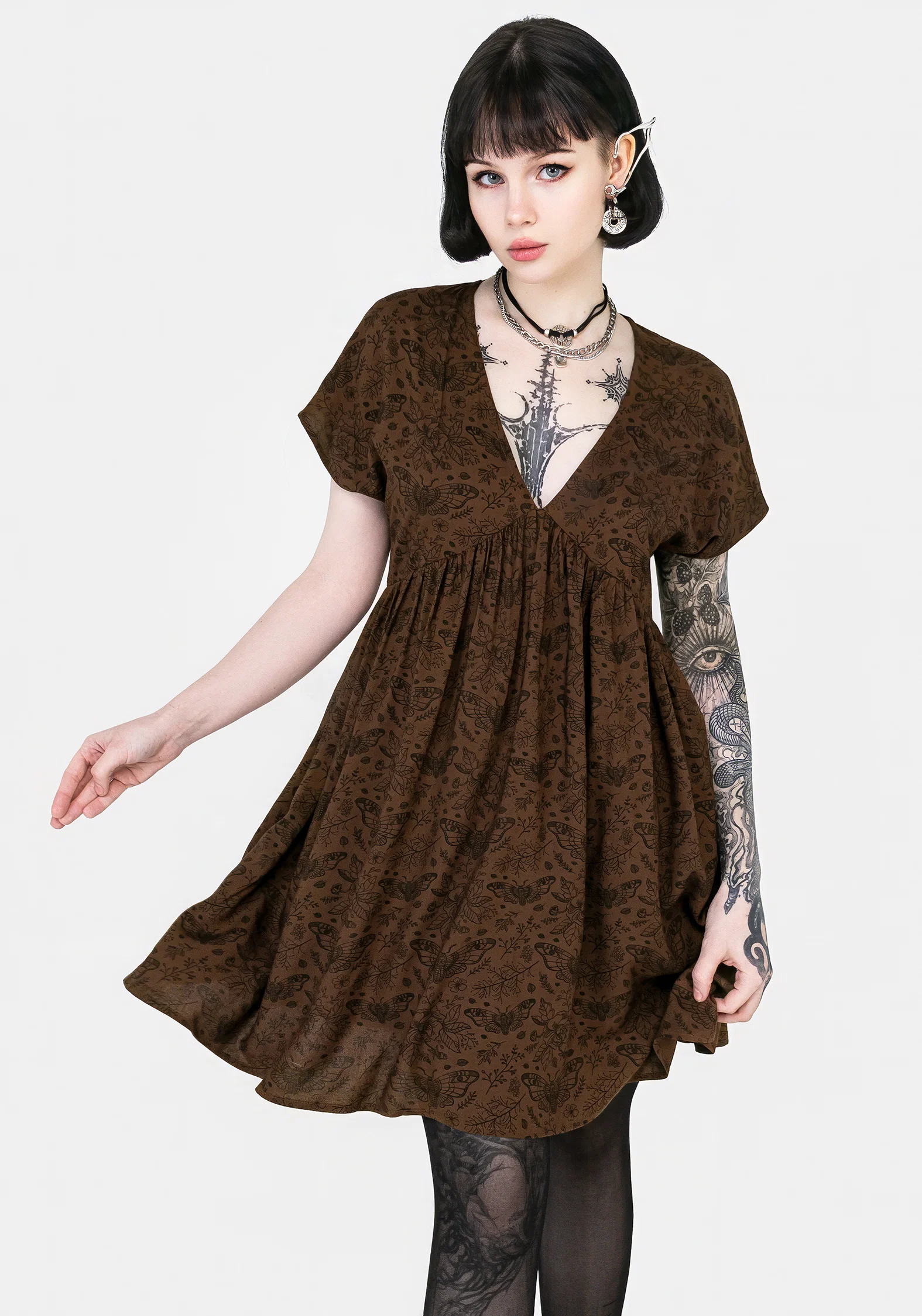 Rosamoth Mini Smock Dress - Image 6
