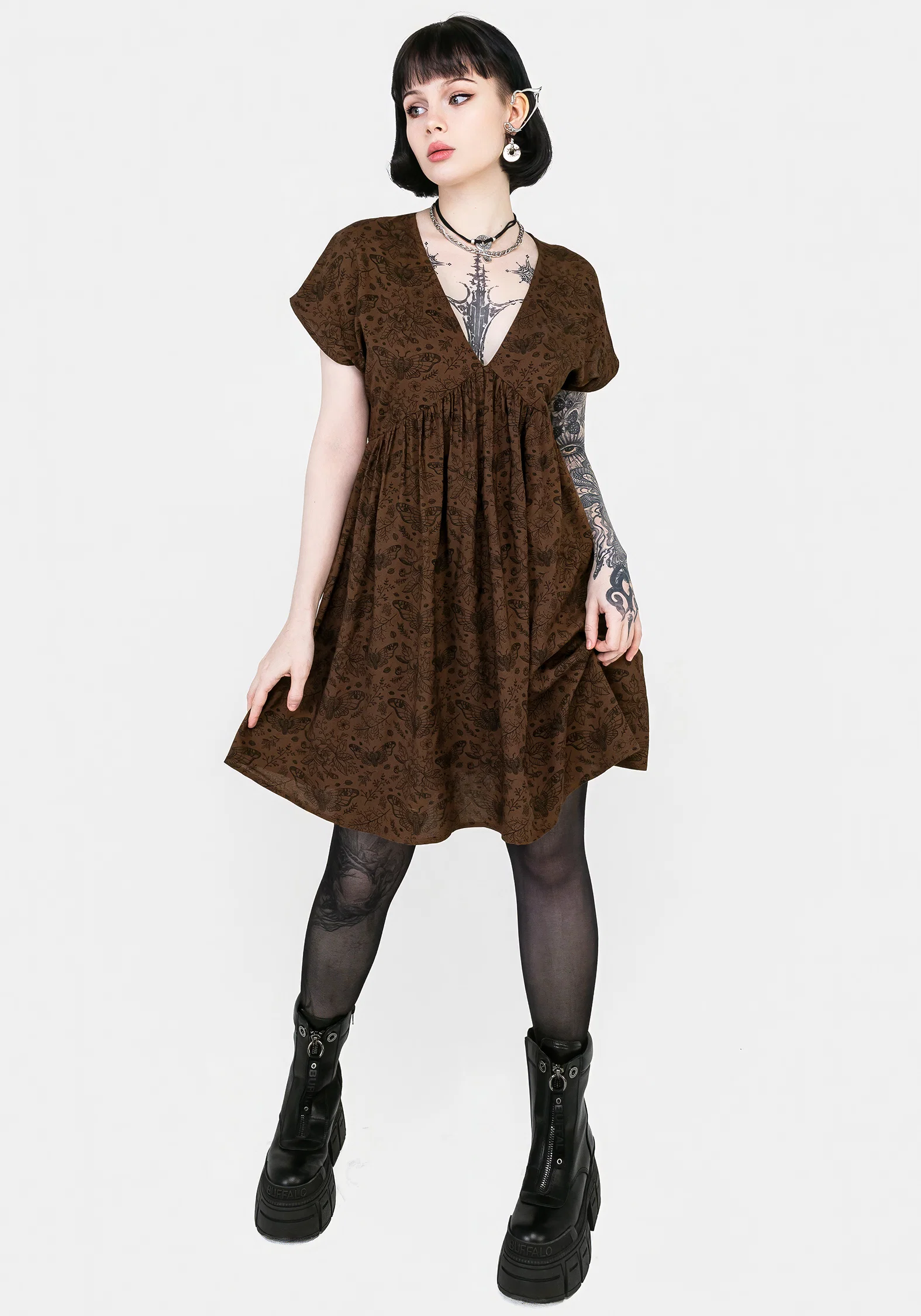 Rosamoth Mini Smock Dress - Image 7
