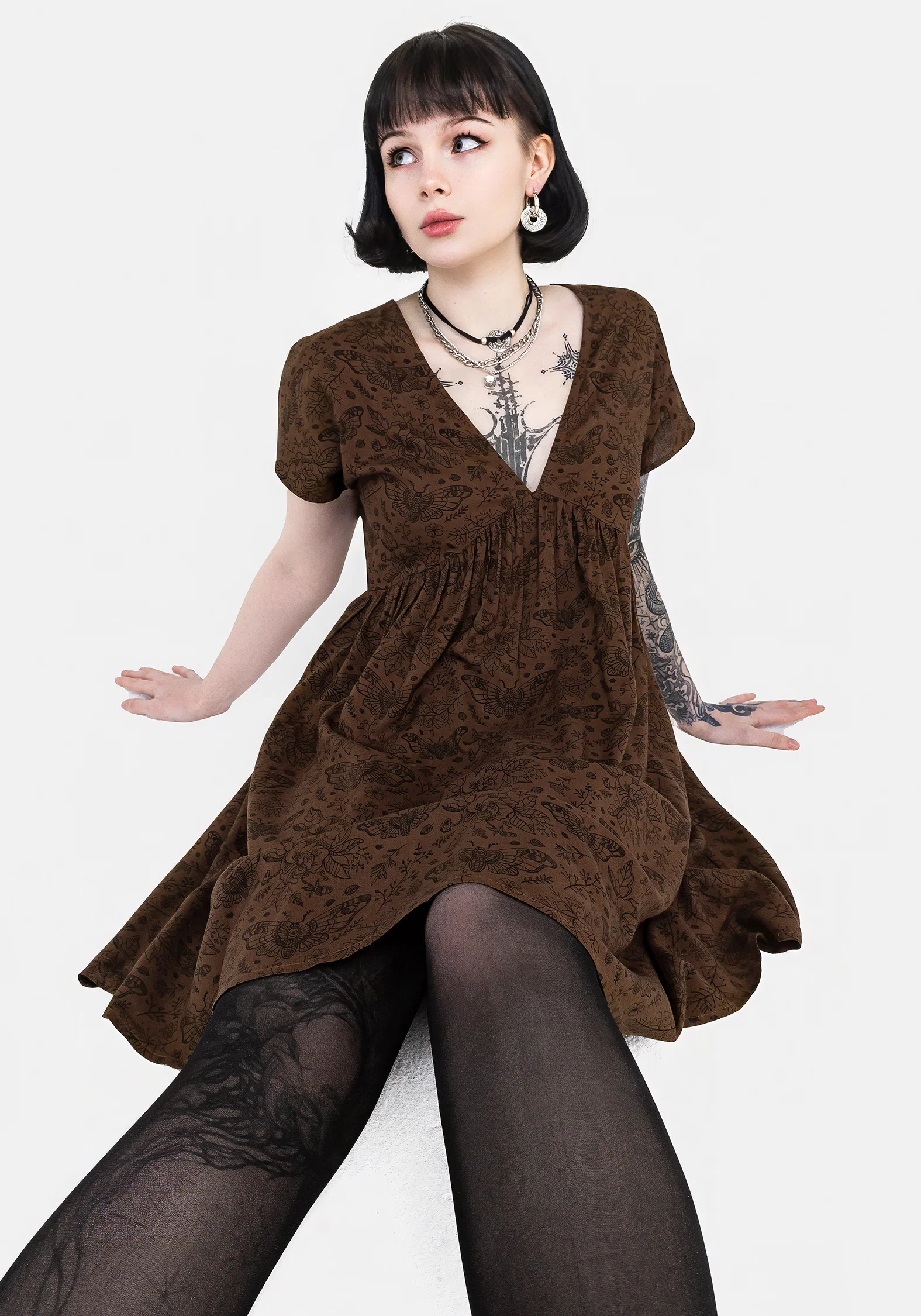 Rosamoth Mini Smock Dress - Image 8