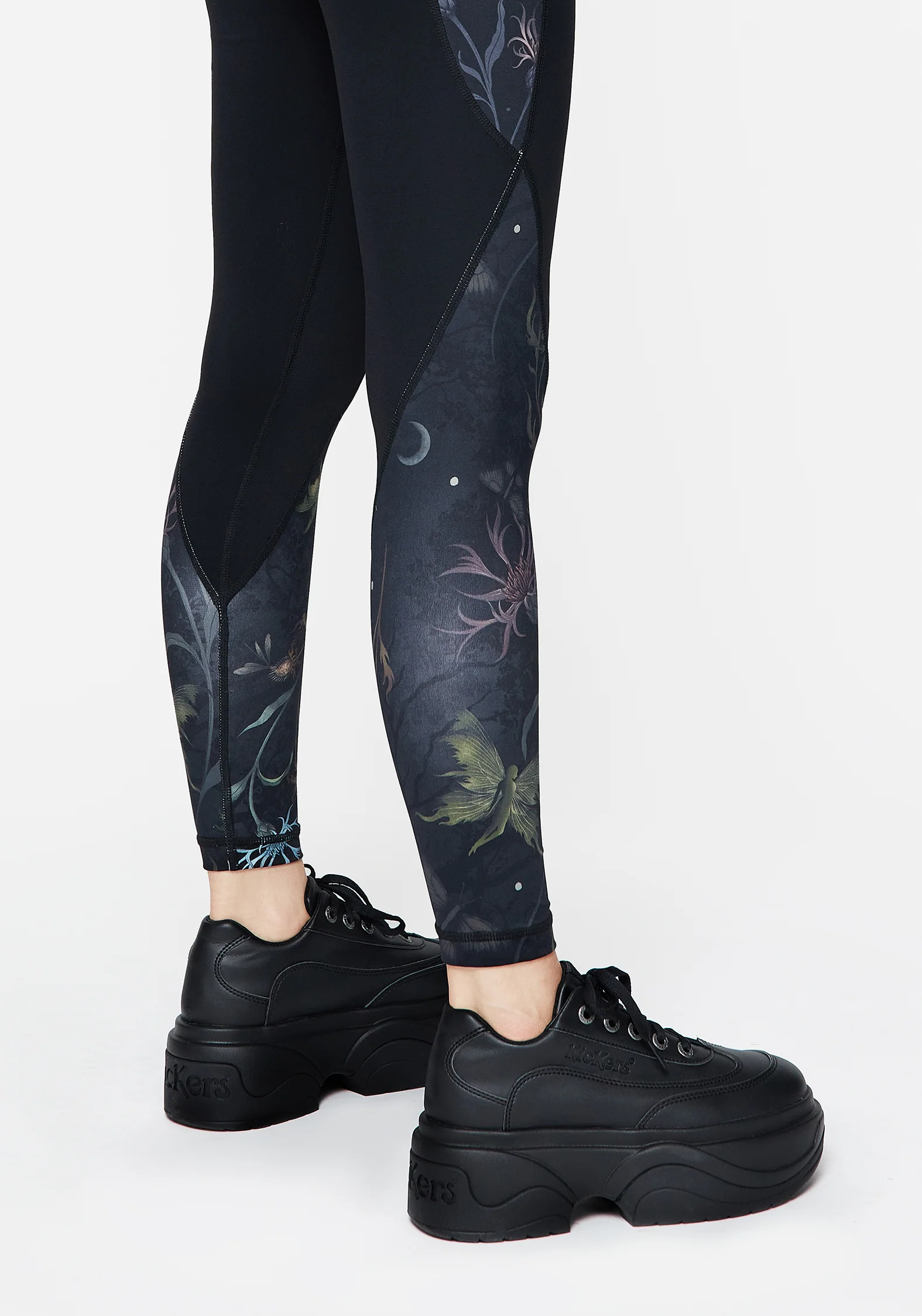 Rosanella Floral Fairy Print Athleisure Sports Leggings - Image 5