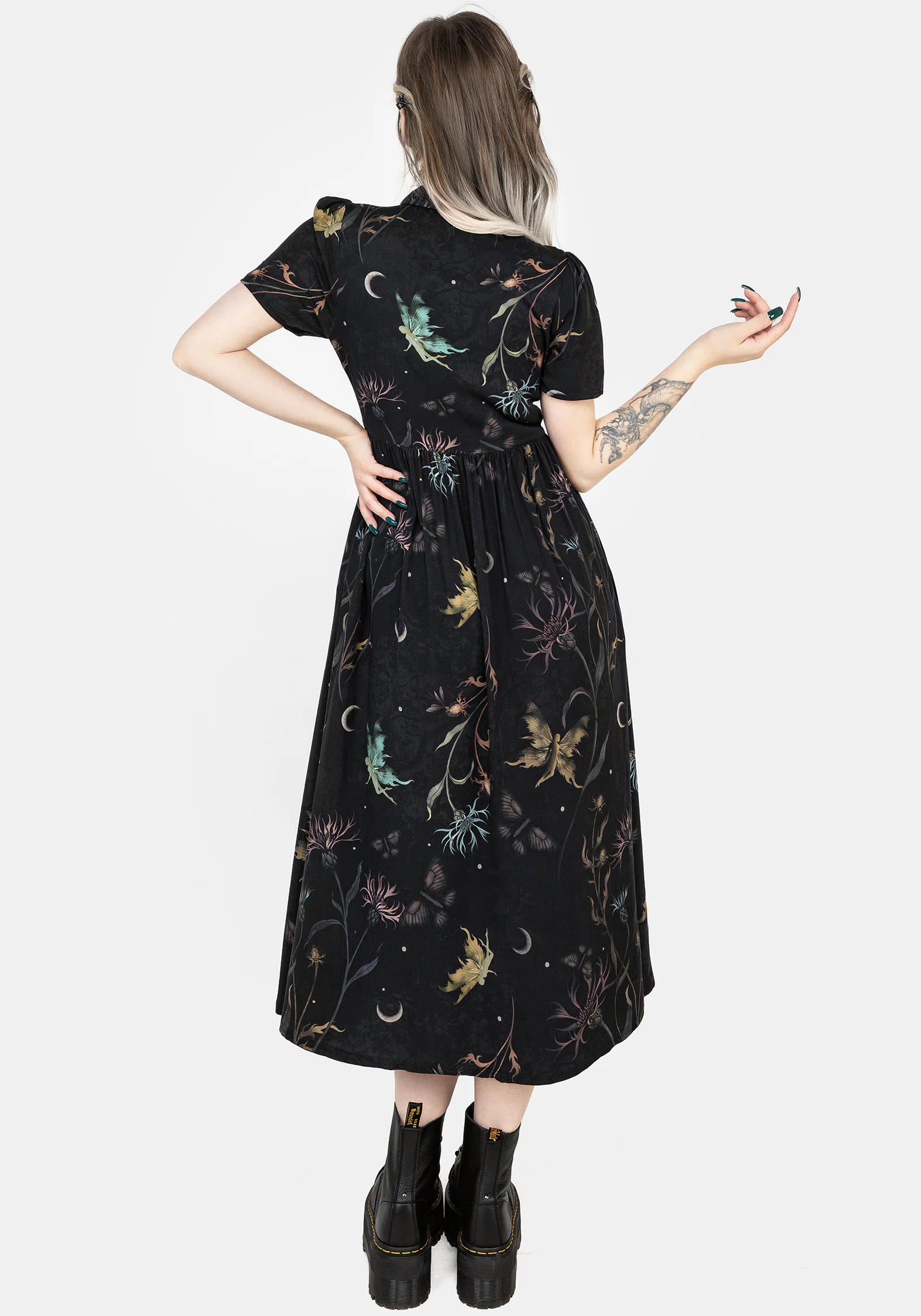 Rosanella Floral Print Midi Shirt Dress - Image 3