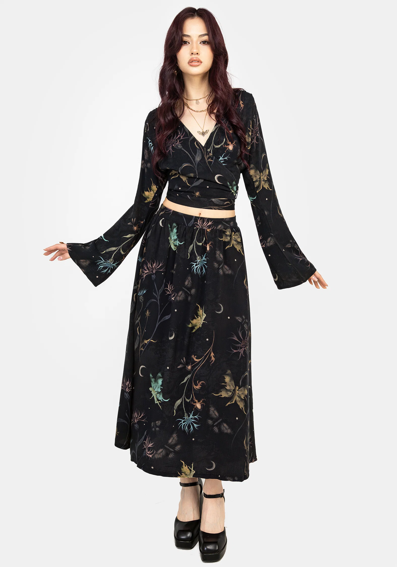 Rosanella Floral Print Midi Skirt - Image 6