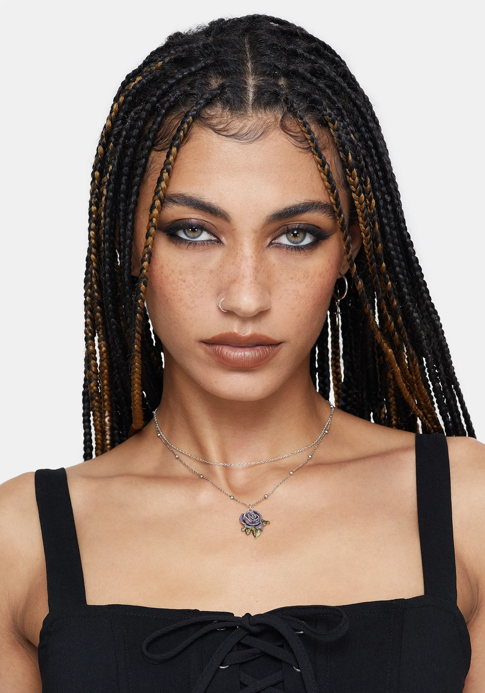 Rosea Rose Charm Necklace - Image 3