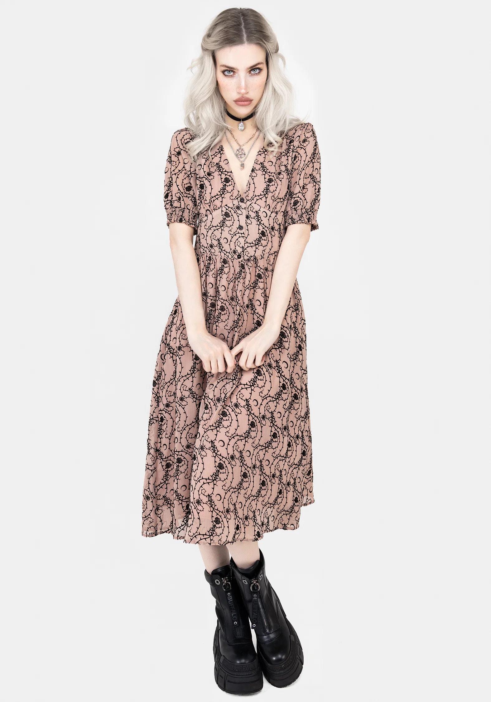 Rosethorn Corset Midi Dress - Image 5