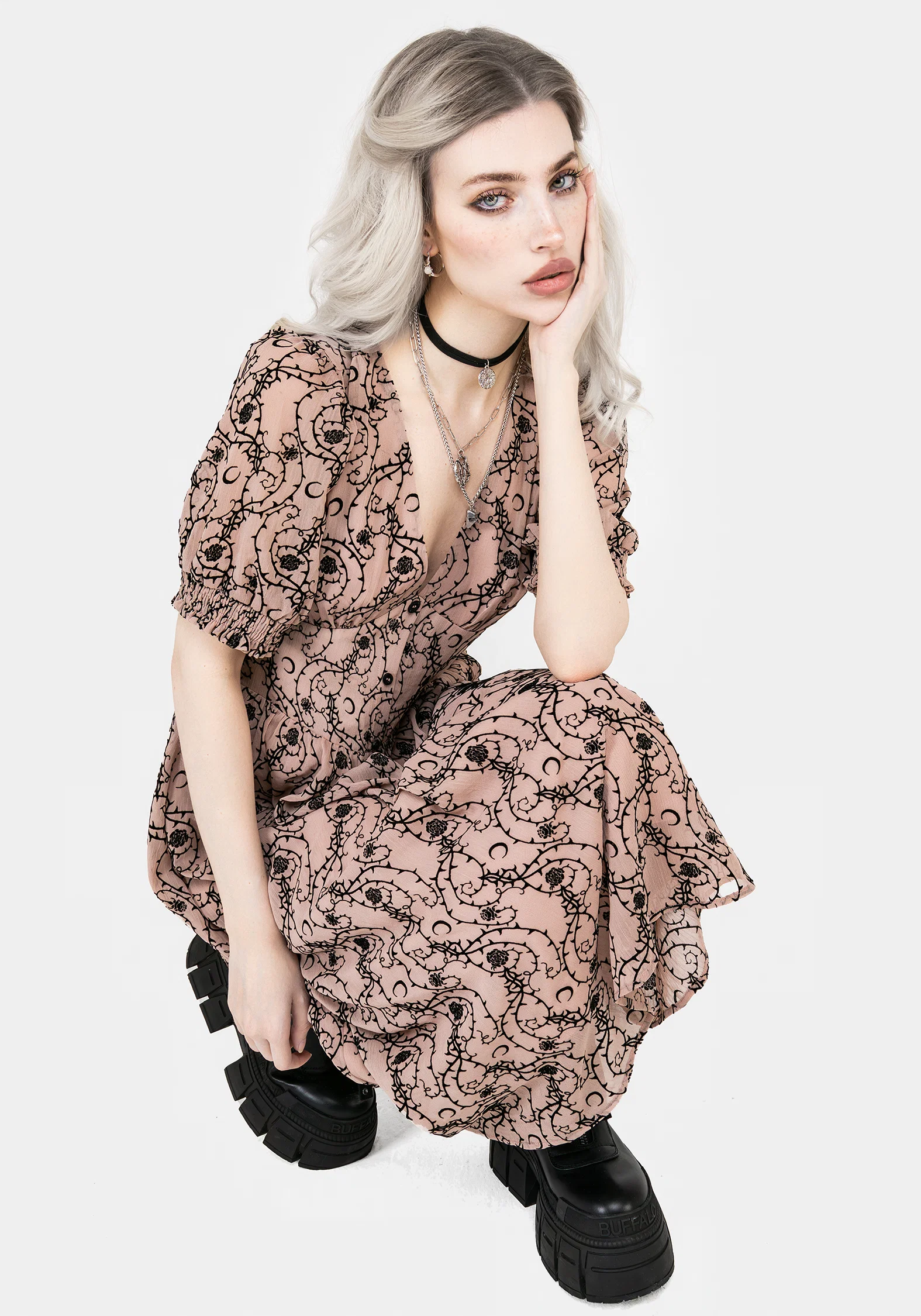 Rosethorn Corset Midi Dress - Image 7