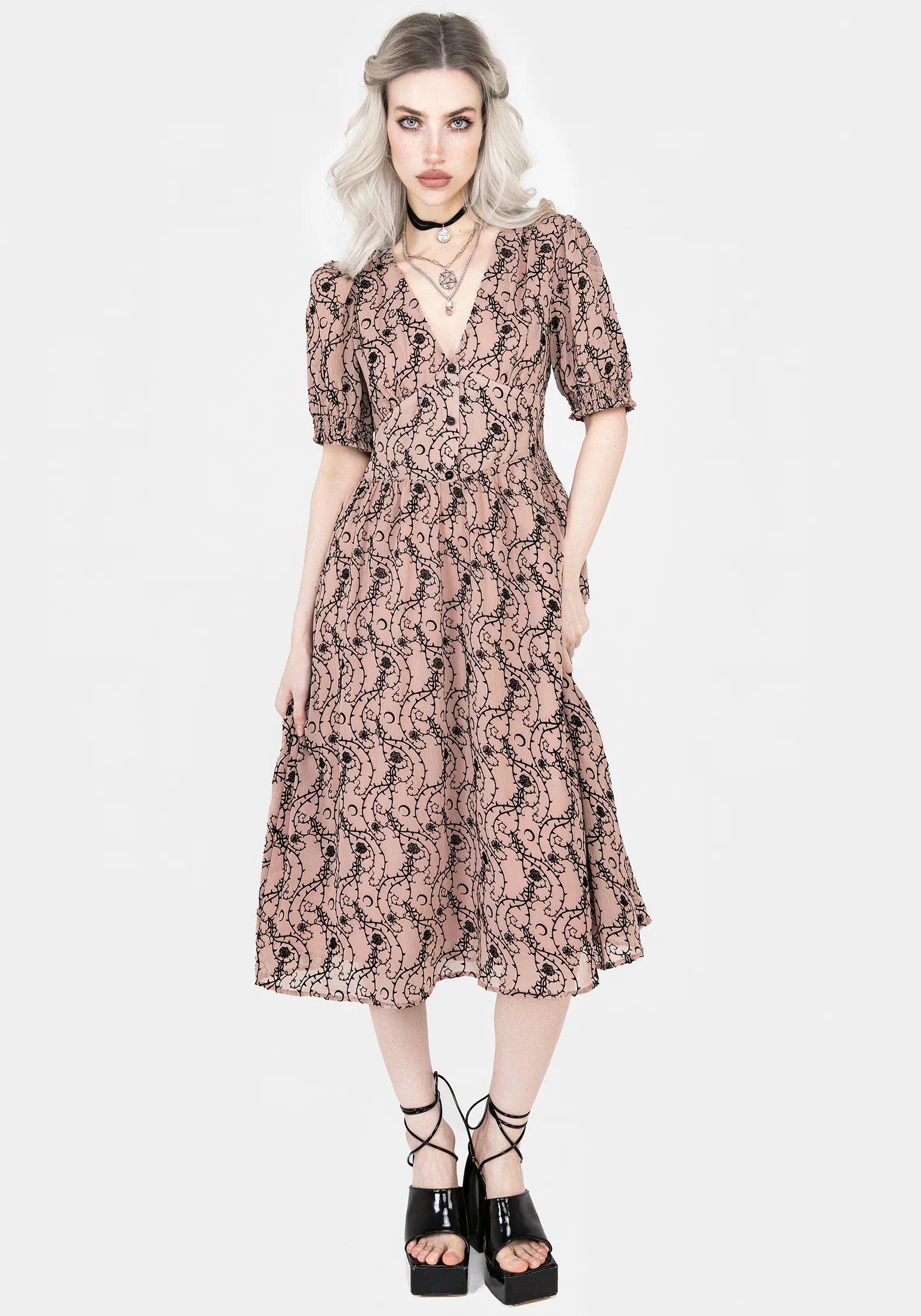 Rosethorn Corset Midi Dress - Image 8