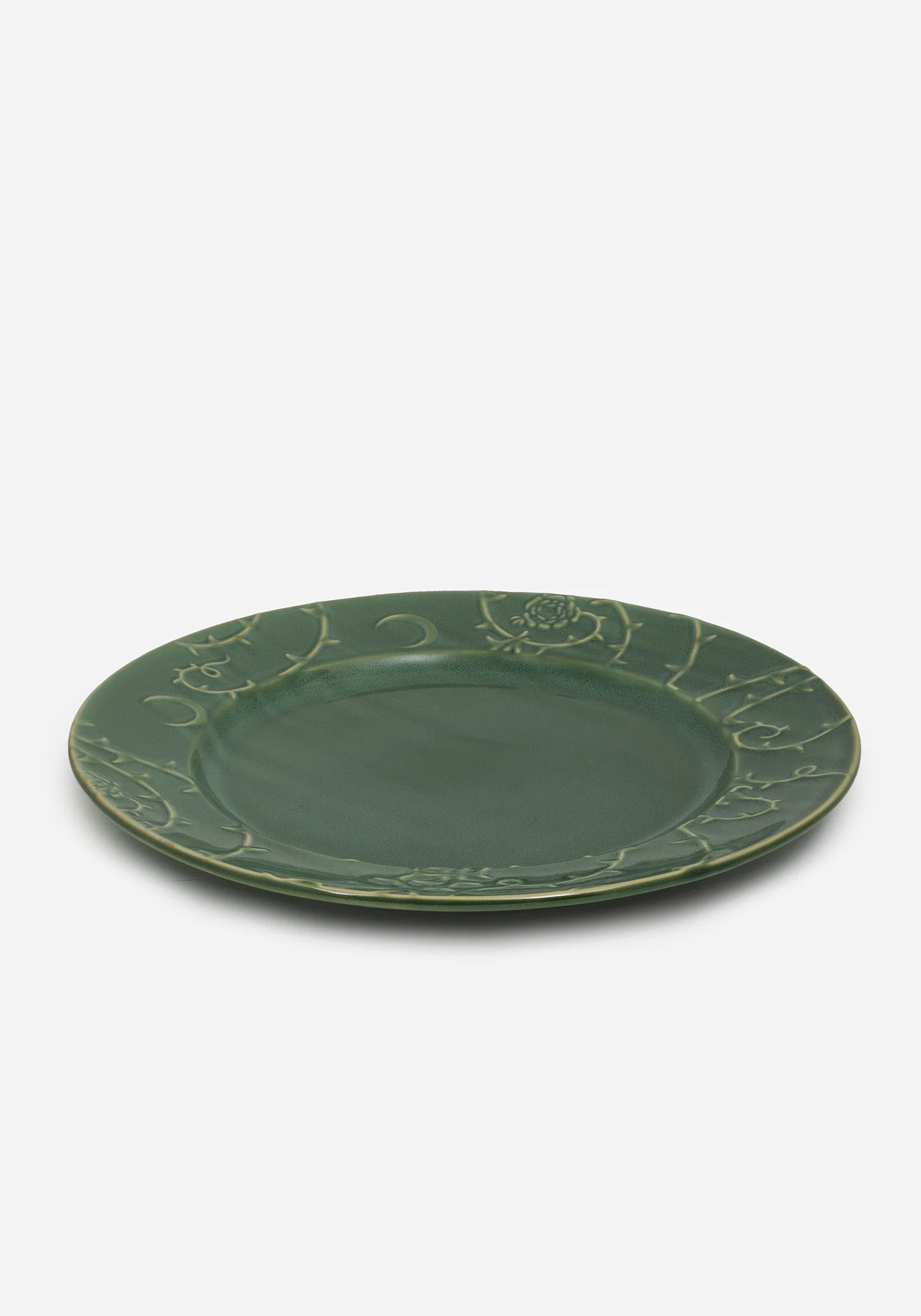 Rosethorn Floral Embossed Dinner Plate  (4 Piece Set) - Image 5