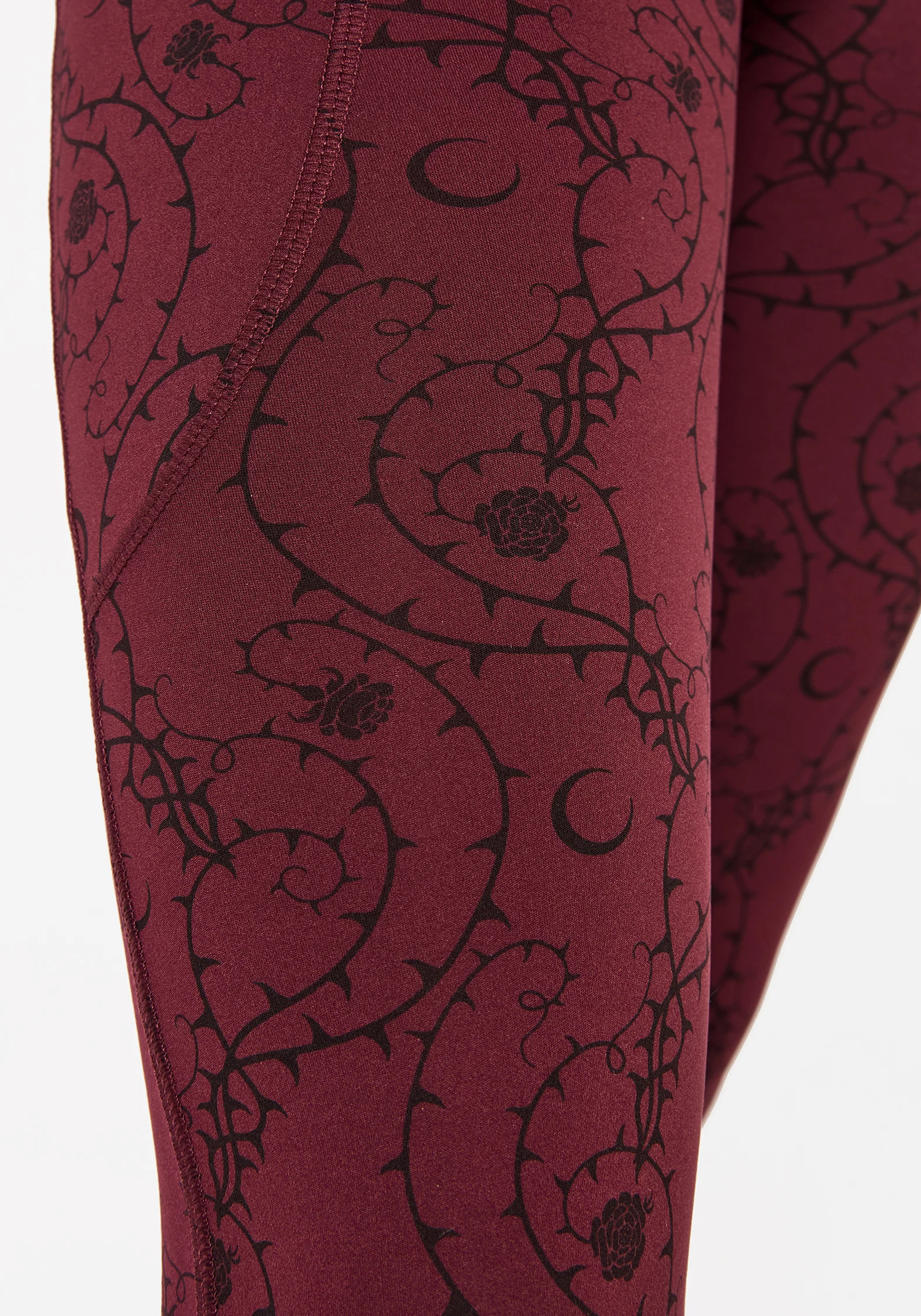 Rosethorn Floral Print Athleisure Sports Leggings - Image 7