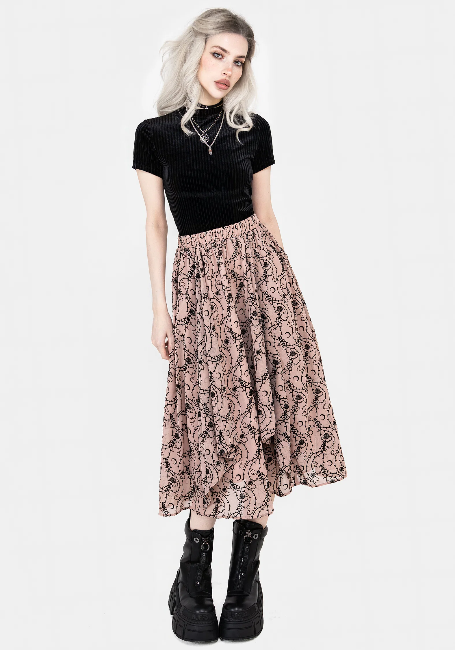 Rosethorn Ruffle Midi Skirt - Image 4