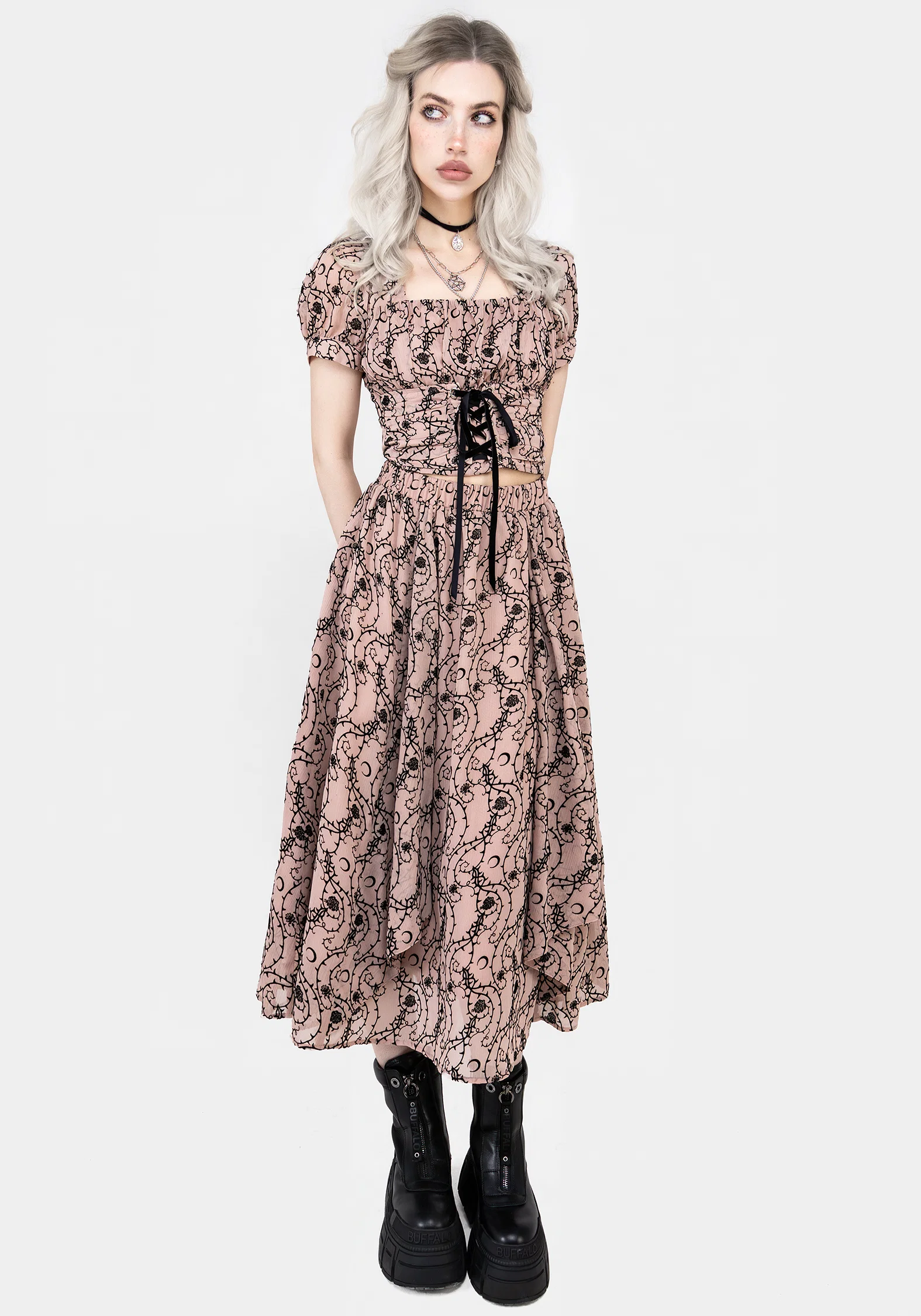 Rosethorn Ruffle Midi Skirt - Image 6