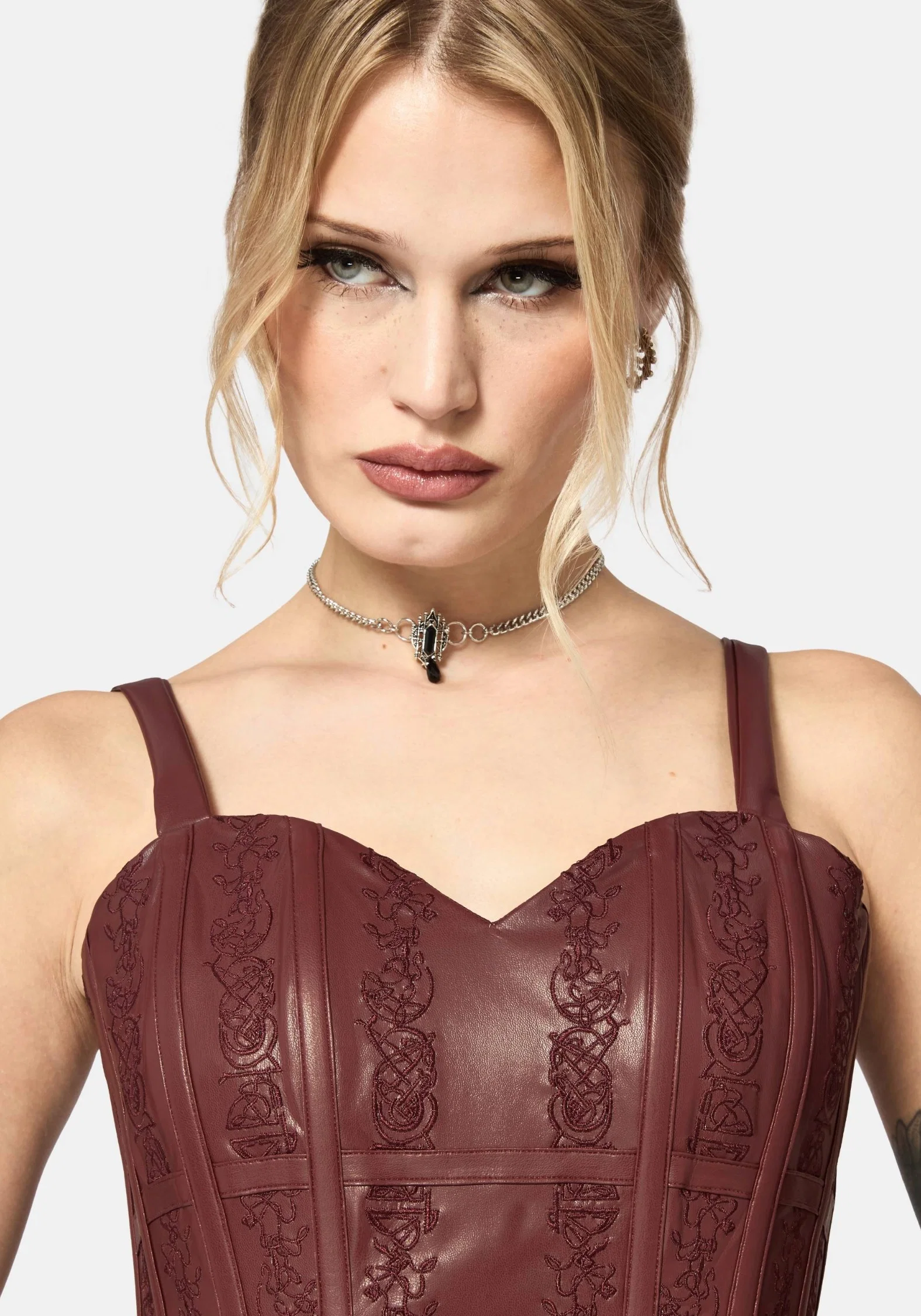 Rouvelle PU Red Corset - Image 6