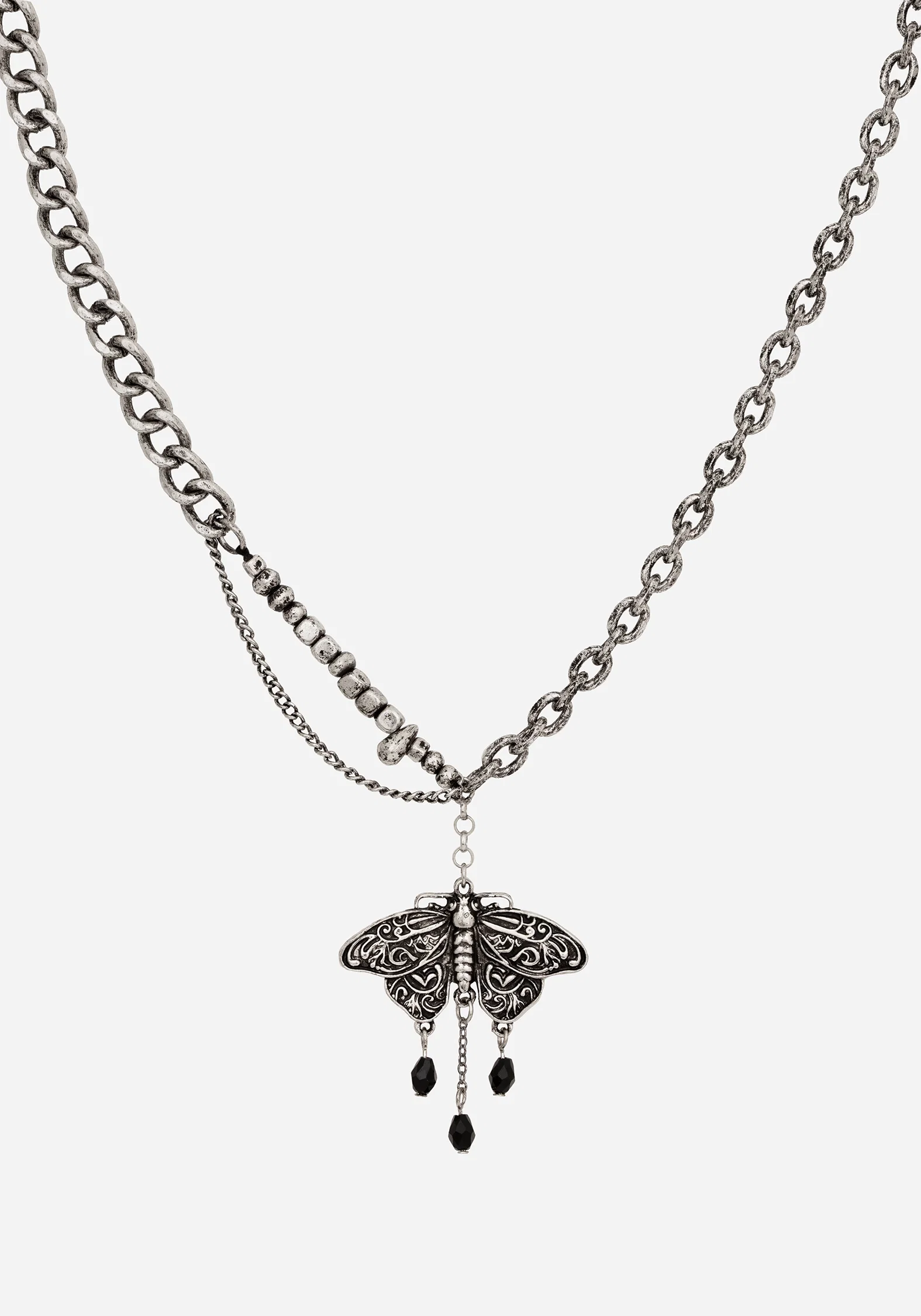 Rowan Moth Mixed Chain Necklace - Image 6