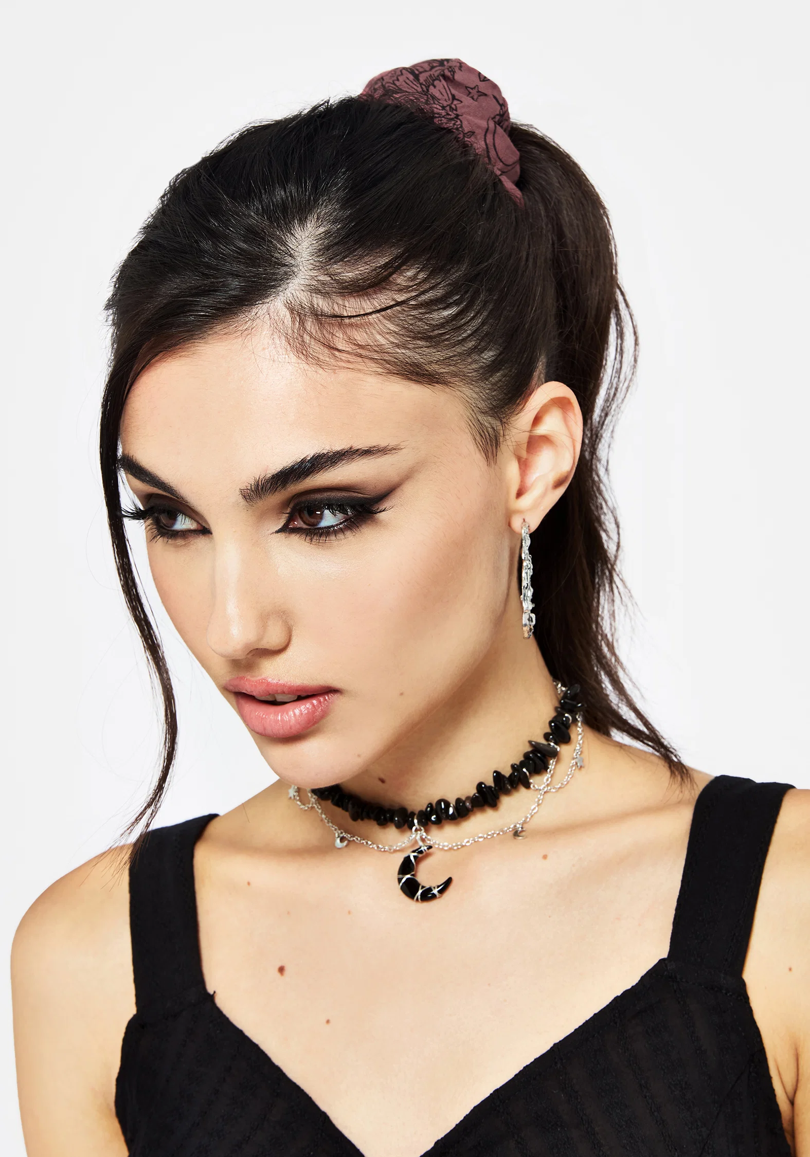 Roxana Moth Foxglove Hair Scrunchie - Image 3