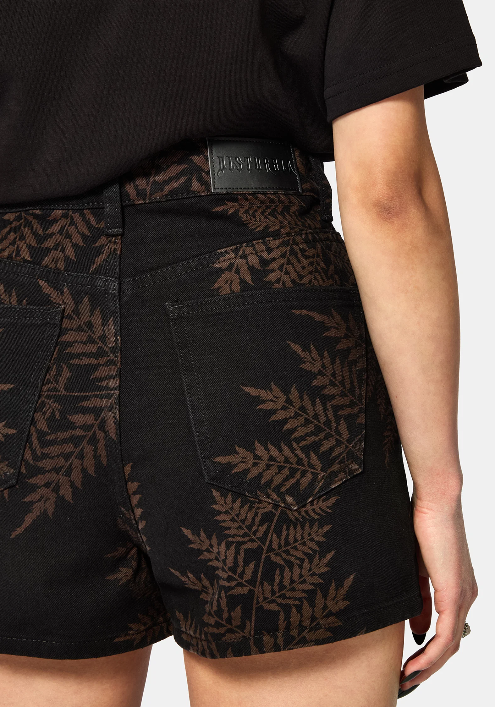 Ruin Fern Printed Denim Short - Image 2