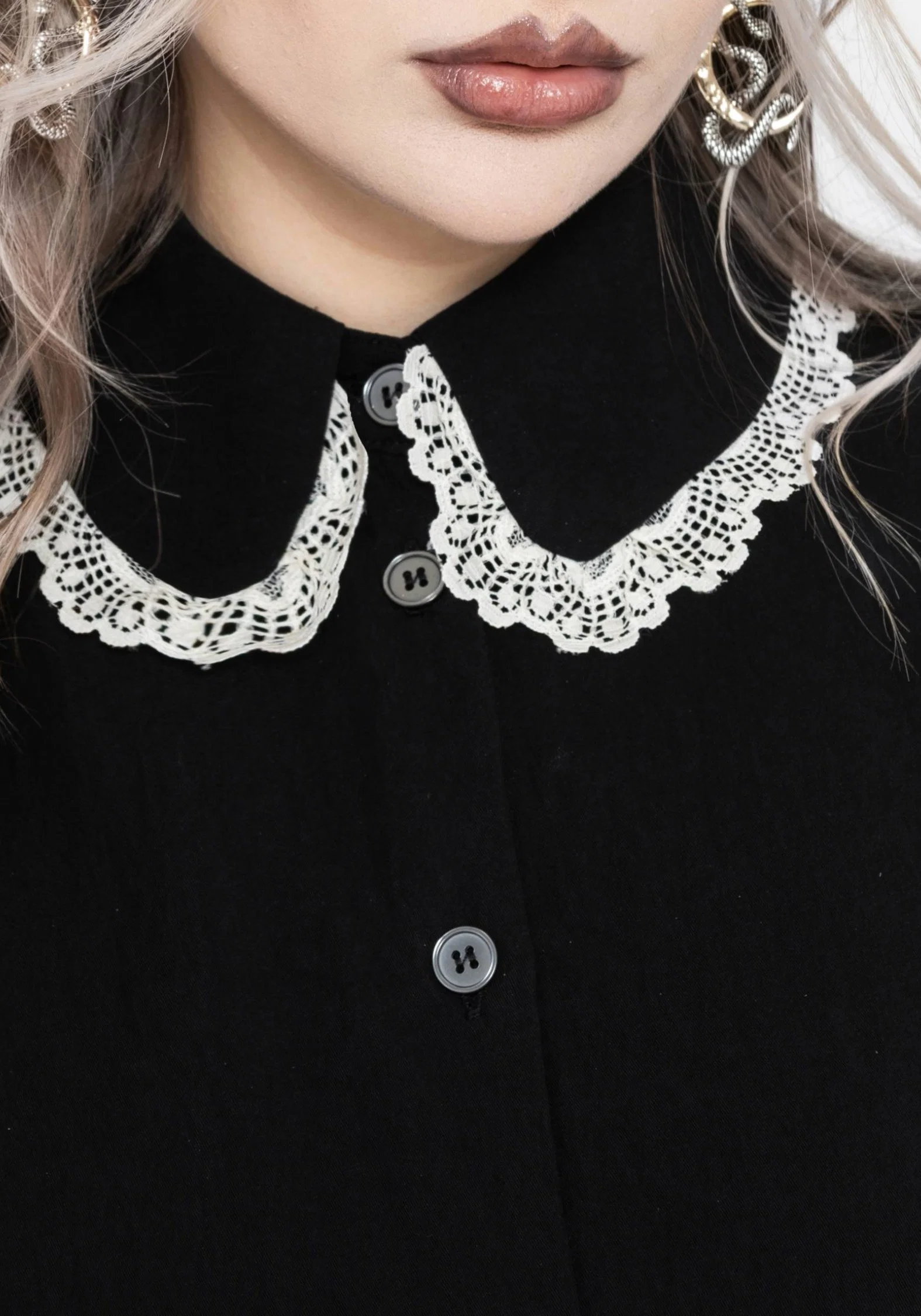 Salem Collar Mini Smock Dress - Image 2