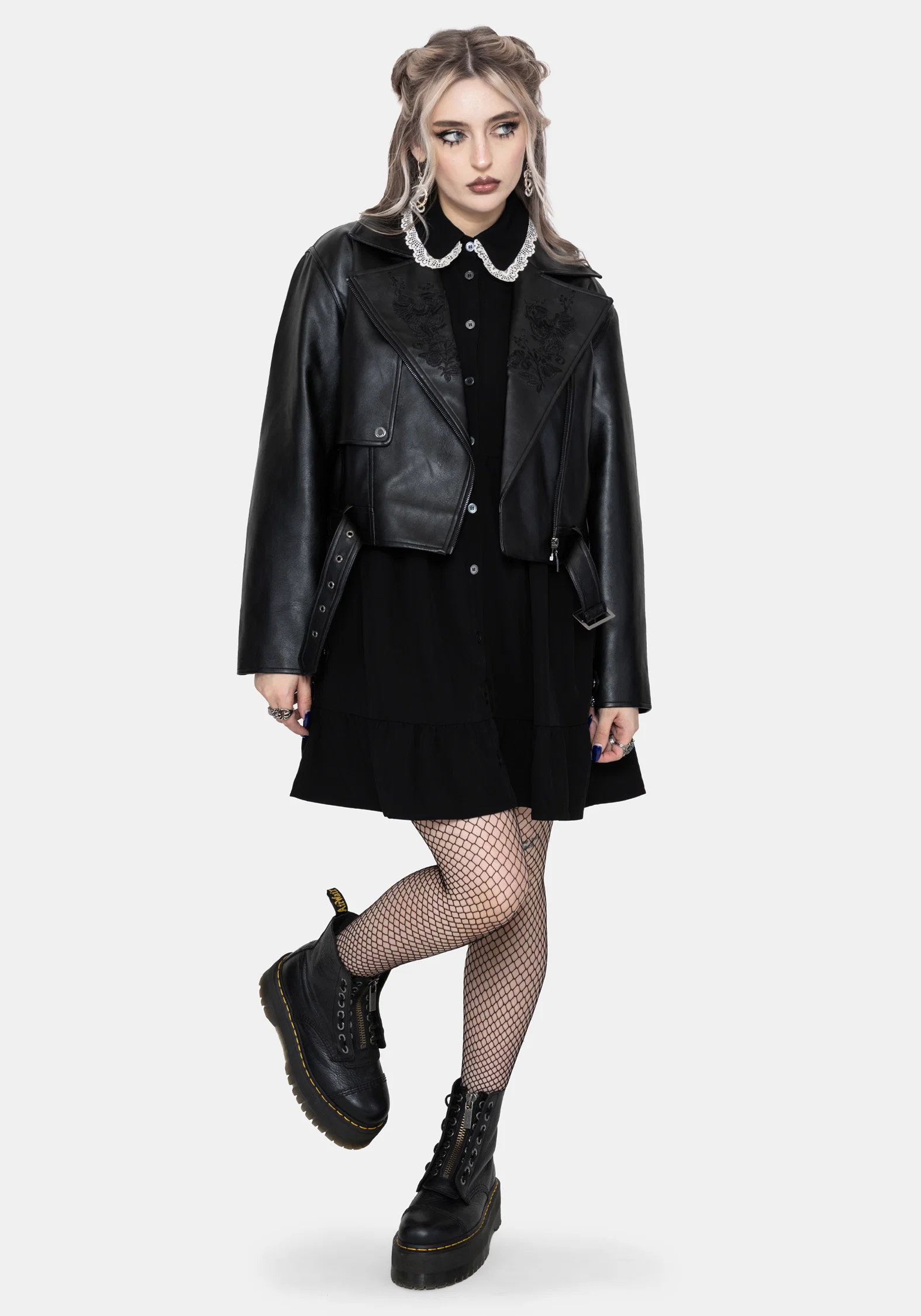 Salem Collar Mini Smock Dress - Image 7