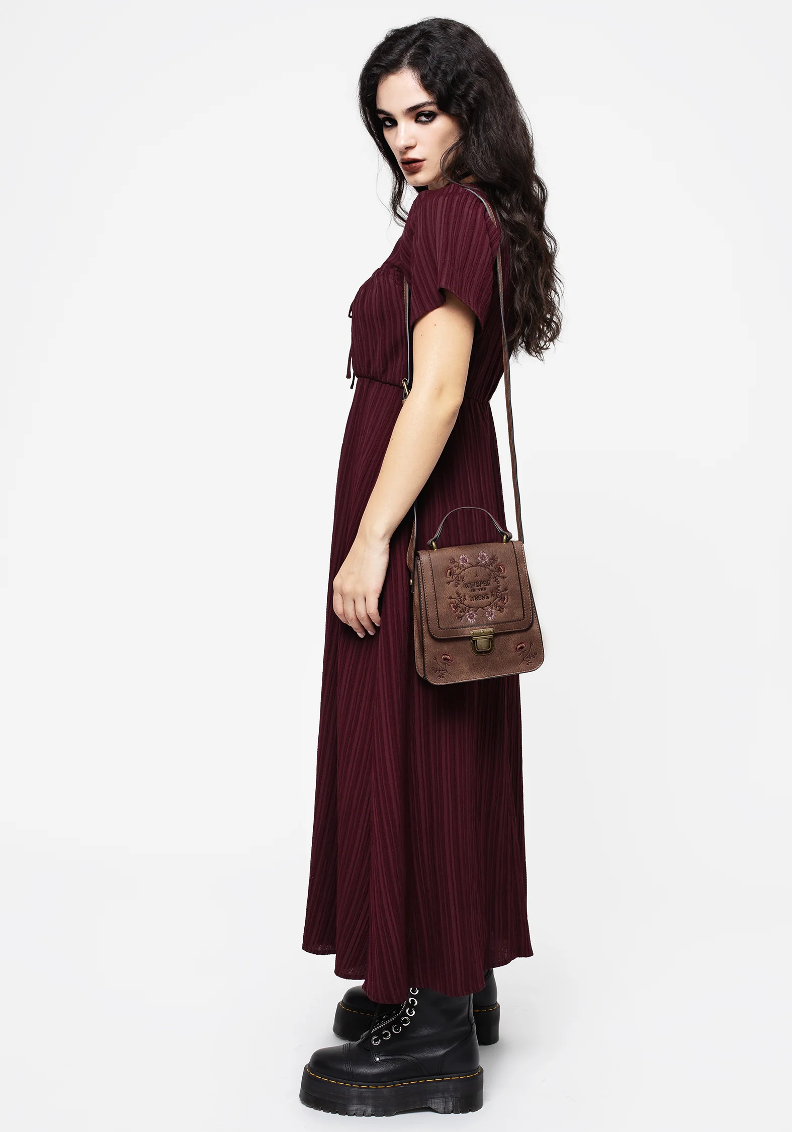 Sarcophagi Ruched Front Midaxi Dress - Image 5