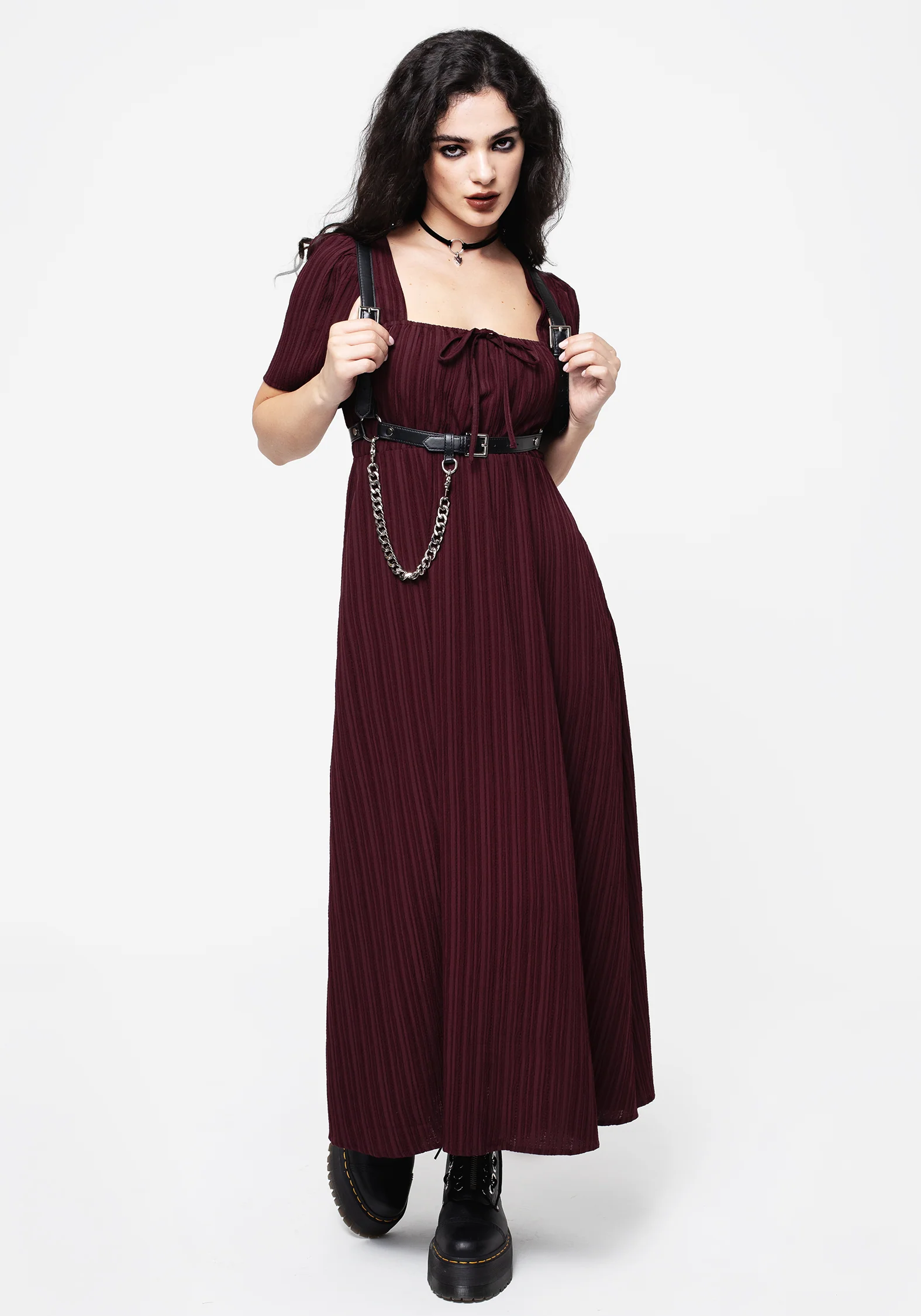 Sarcophagi Ruched Front Midaxi Dress - Image 6