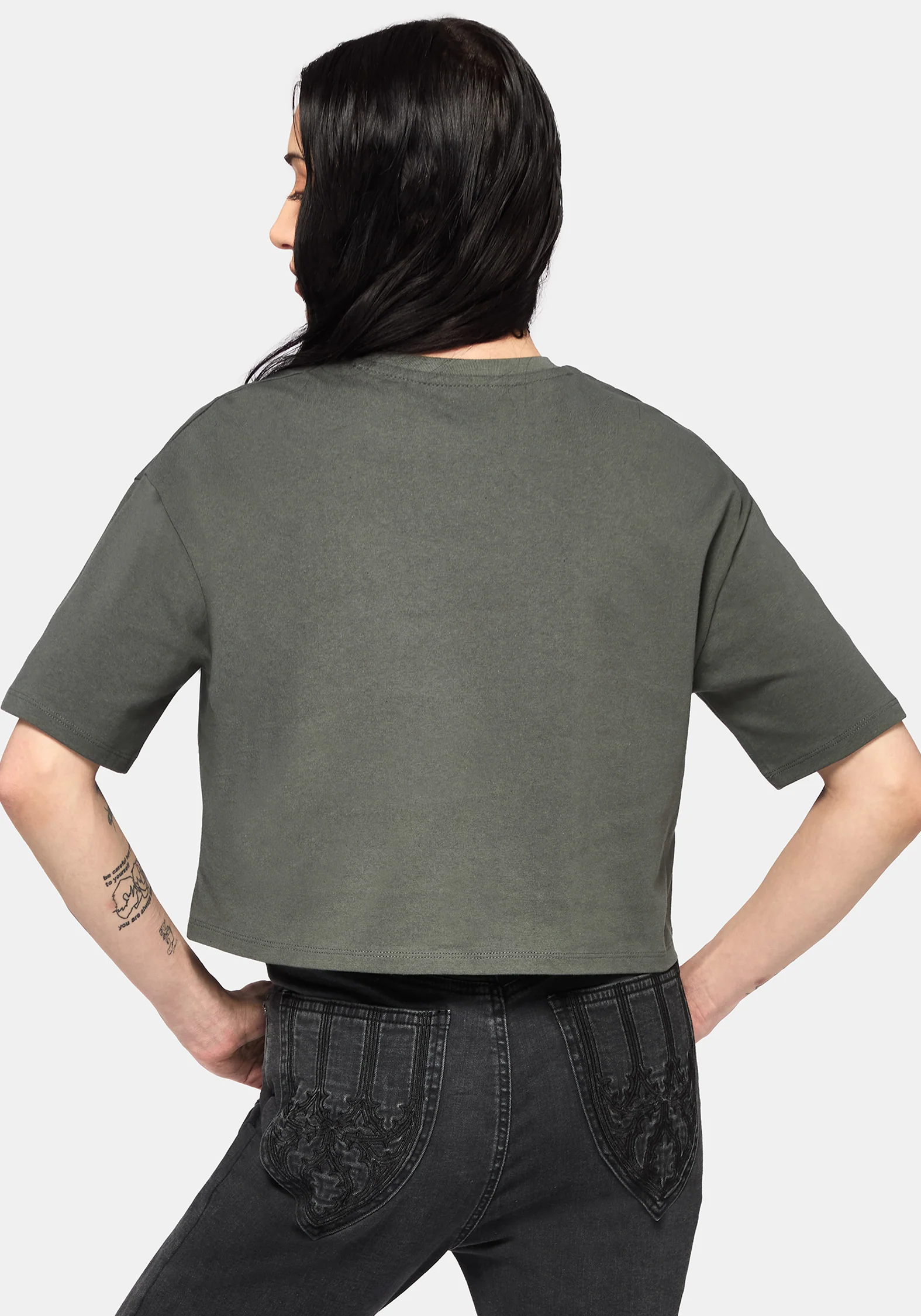 Saski Thorn Boxy Crop T-Shirt - Image 5