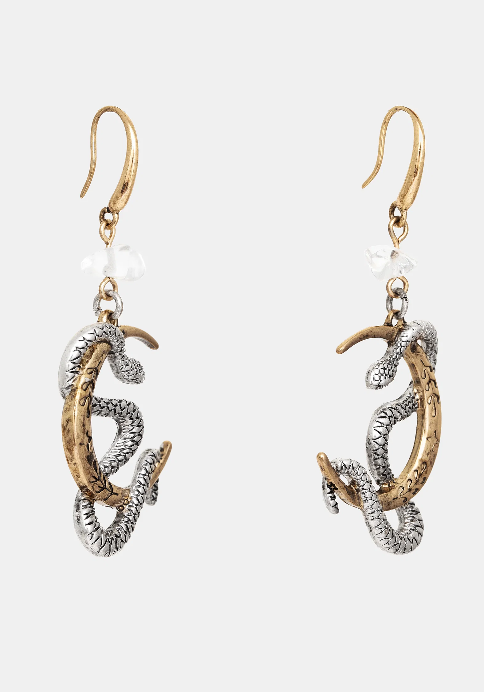Selendra Snake & Moon Earrings - Image 4