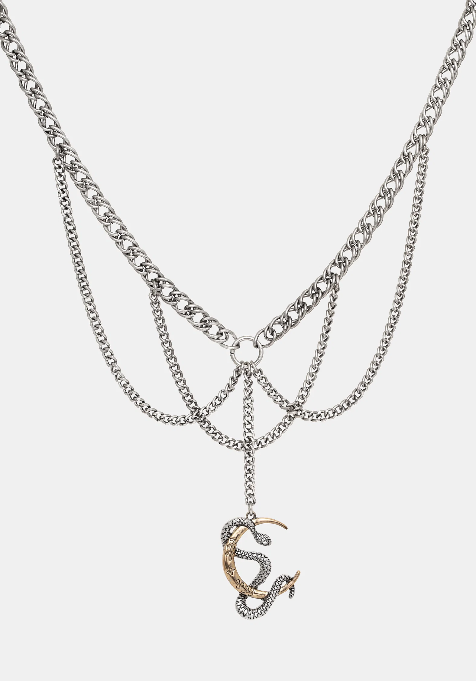Selendra Snake & Moon Necklace - Image 4