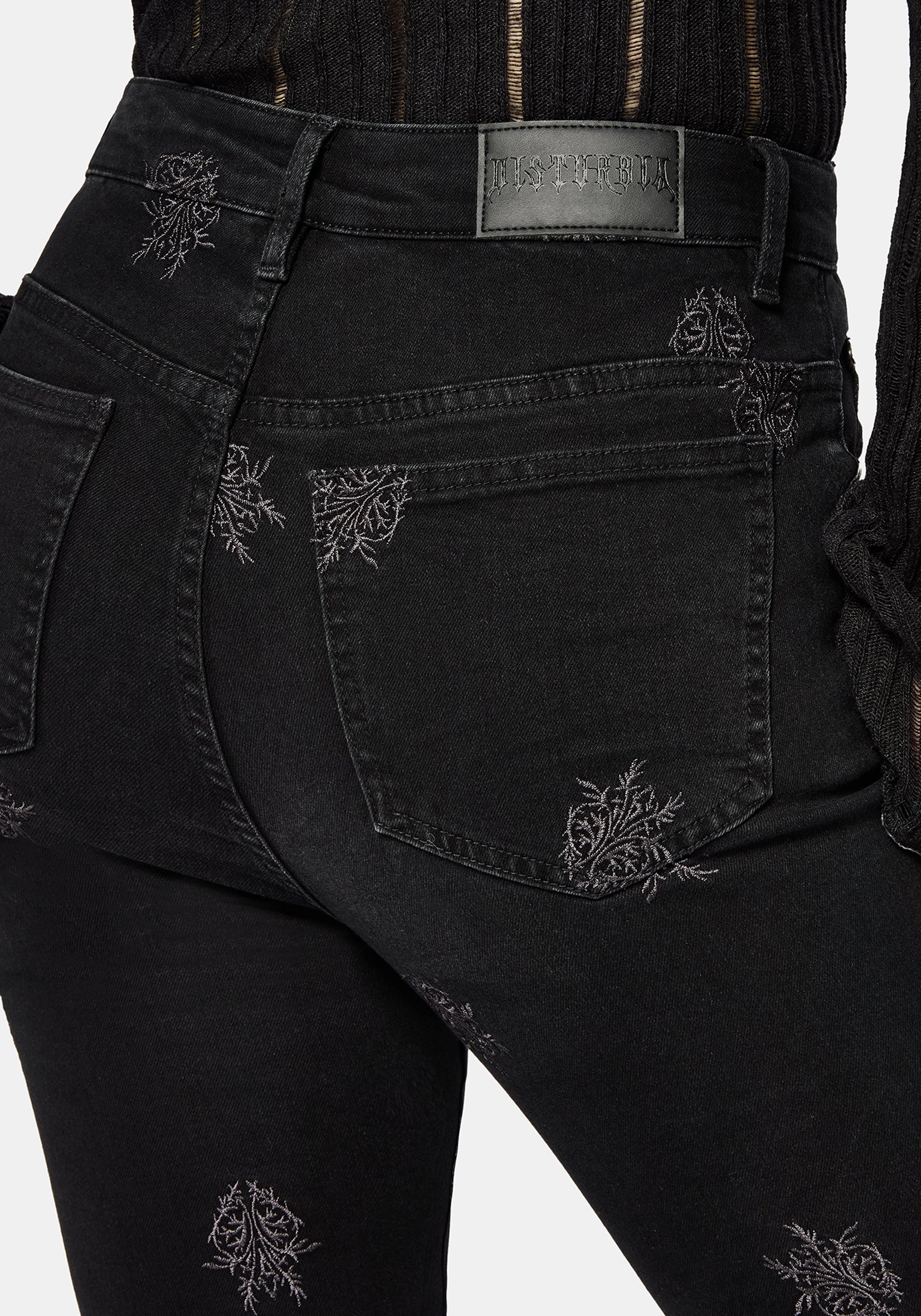 Selin Embroidered Denim Skinny Jean - Image 2