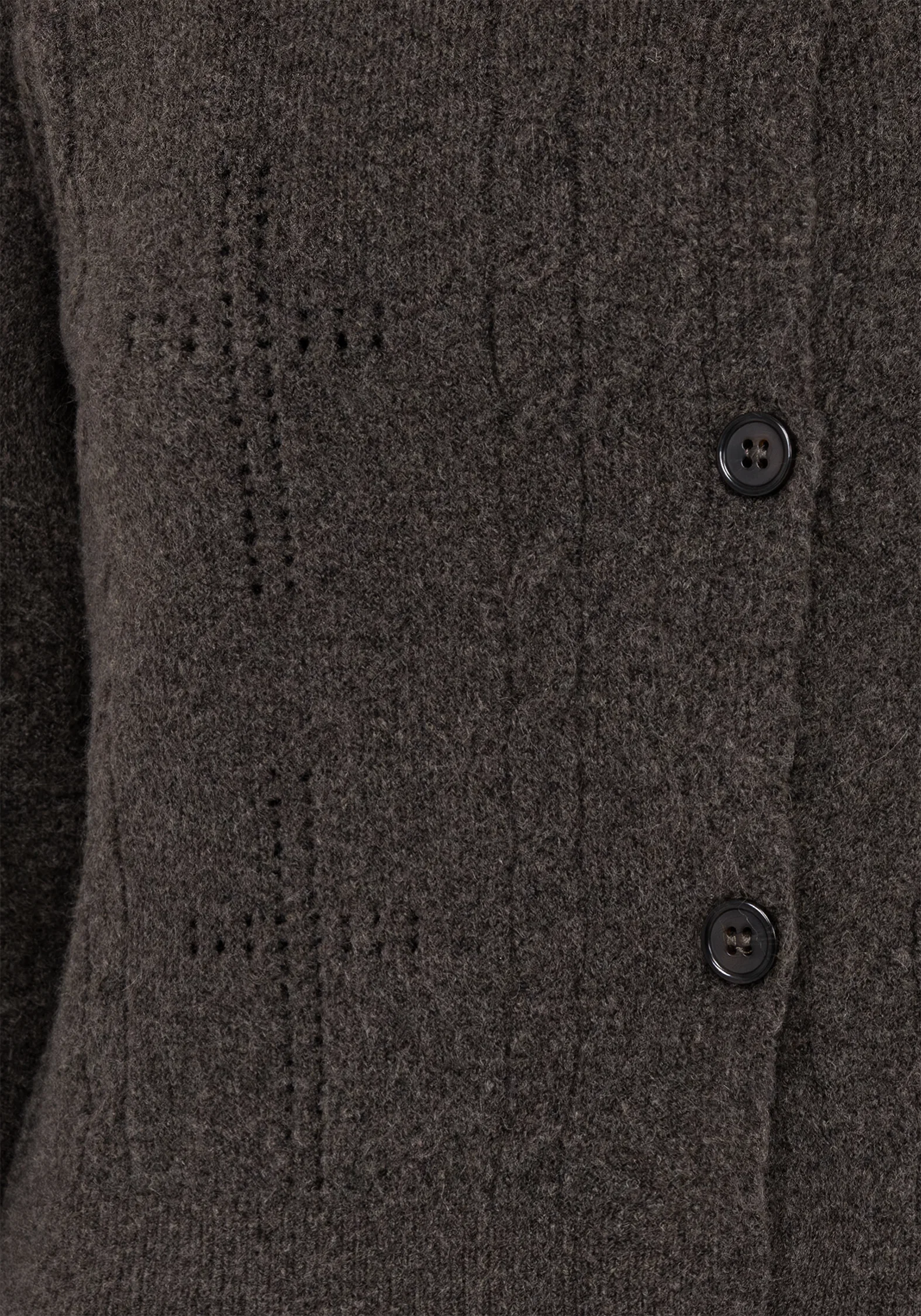 Serena Cross Pointelle Button Down Knit Cardigan - Image 2
